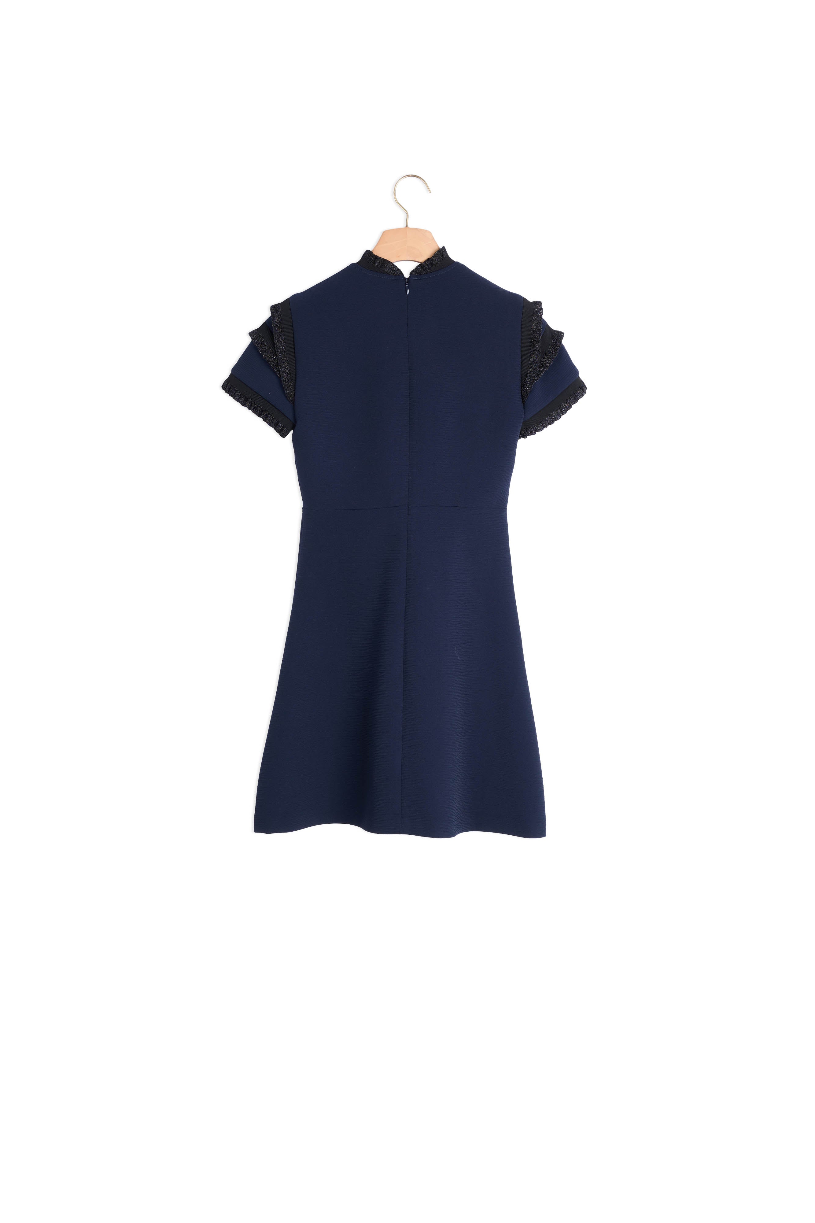 Robe avec volants et insert de lurex Faume - seconde main
