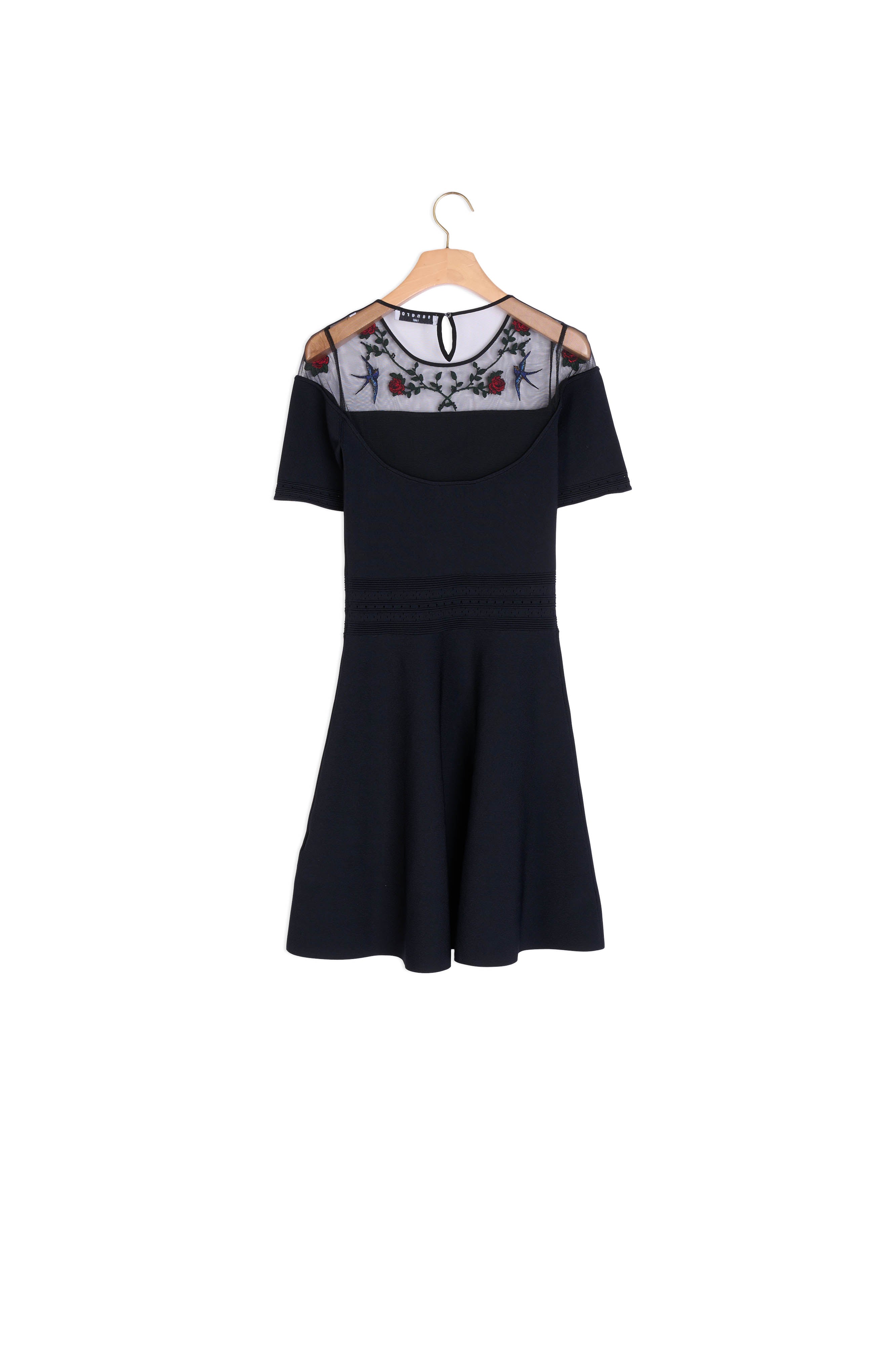 Robe en maille avec broderies Faume - seconde main