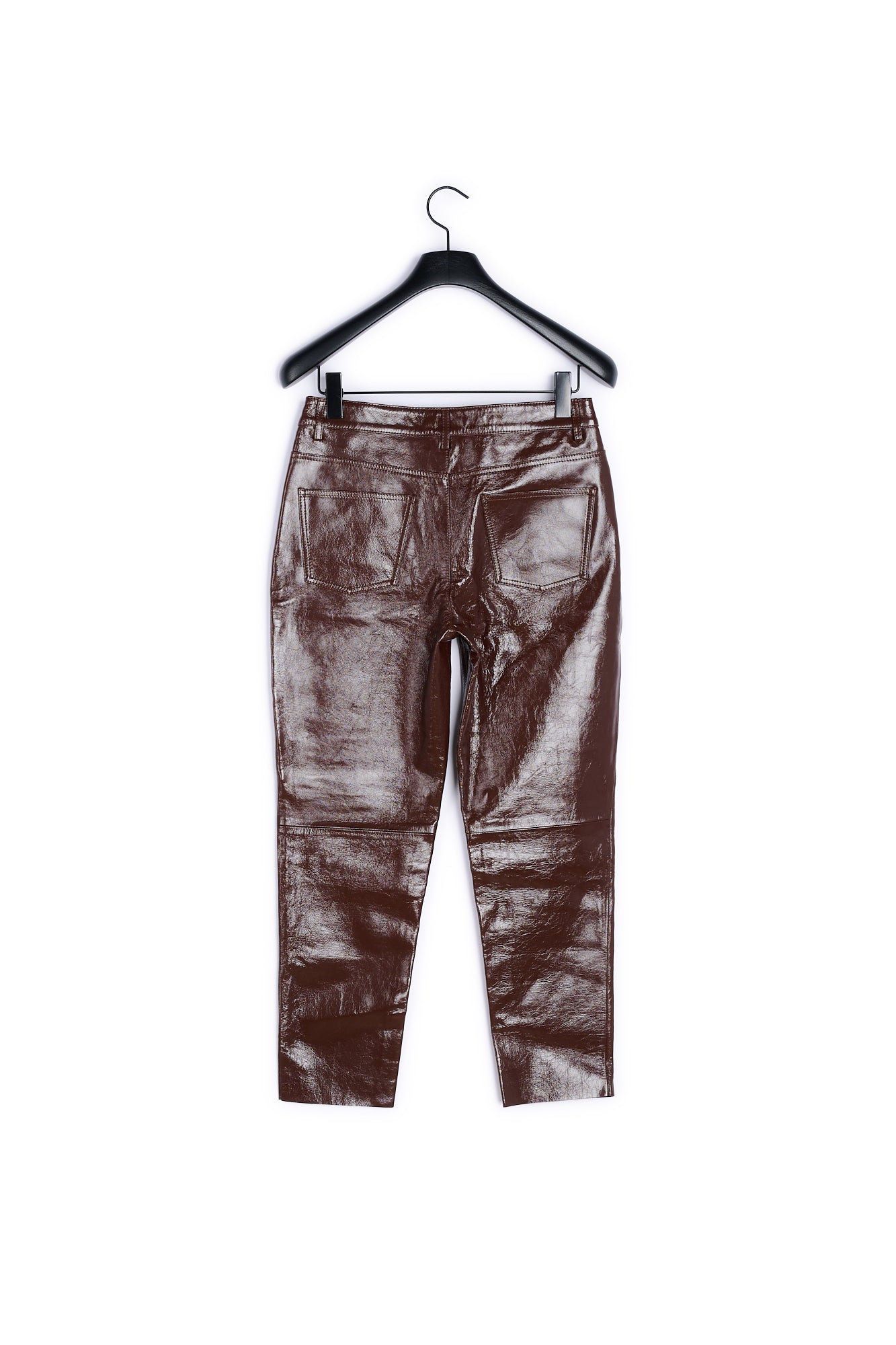 Pantalon En Cuir Vernis Faume - seconde main