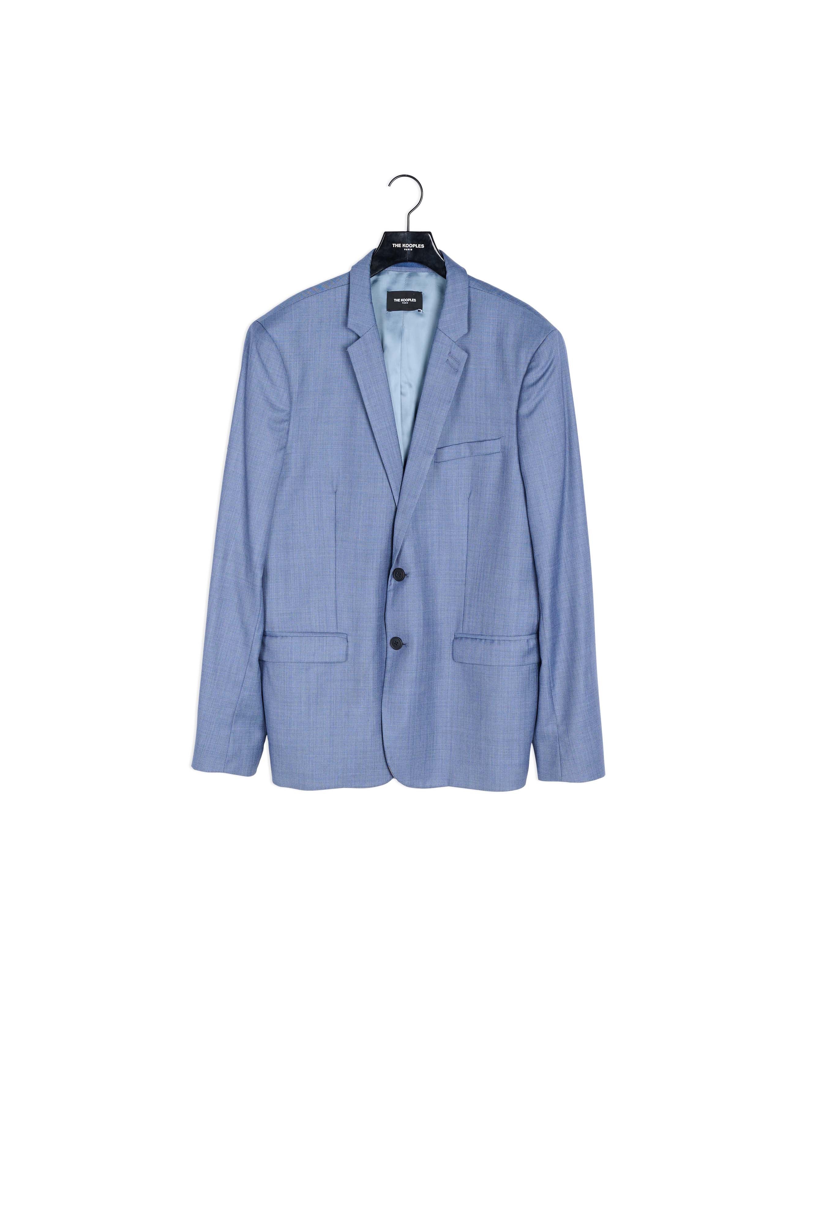 Veste habillée bleu ciel trois poches Faume - seconde main