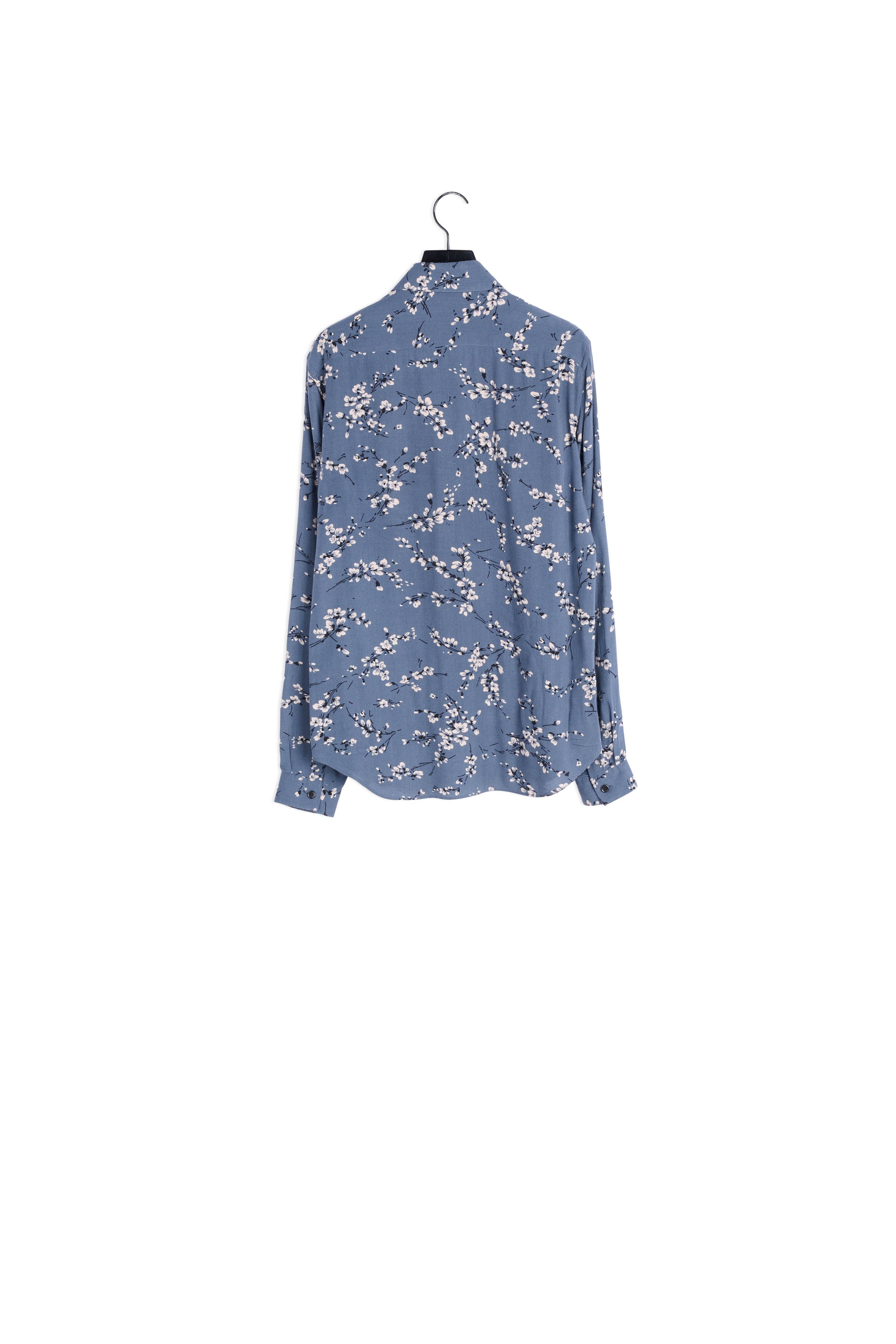 T-shirt bleu imprimé fleurie Faume - seconde main