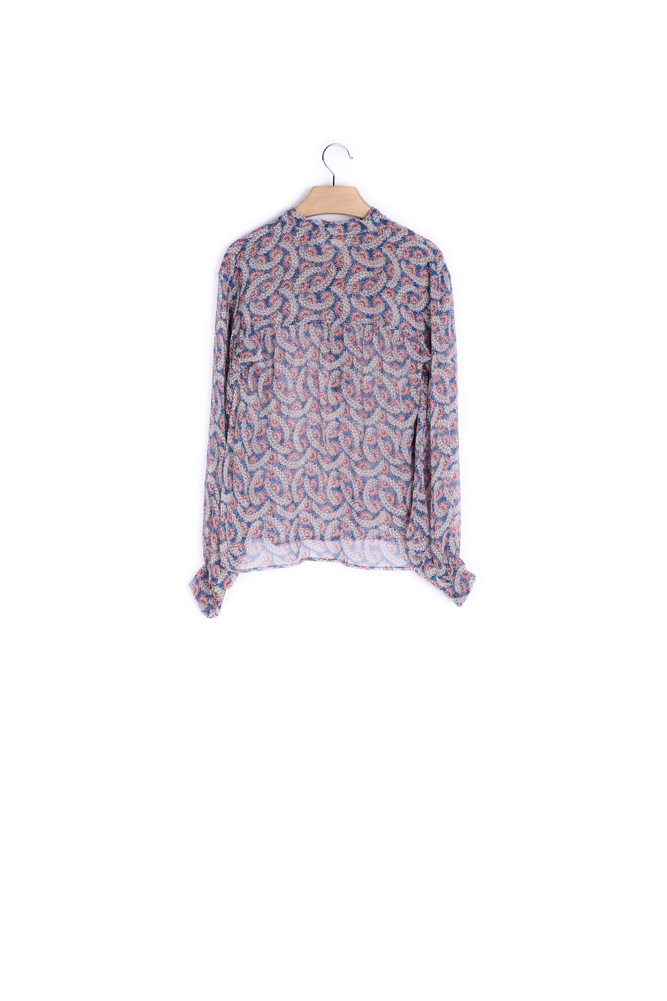 Blouse imprimée manches longues Soie - 34 Faume - seconde main