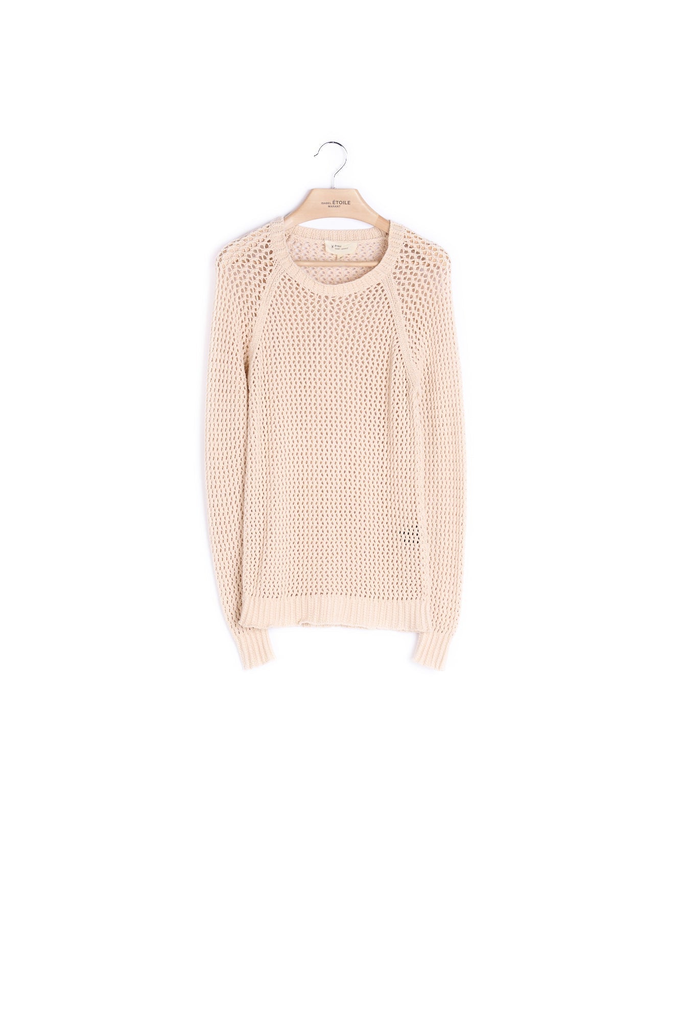 Haut en maille filet manches longues coton - 34 Faume - seconde main