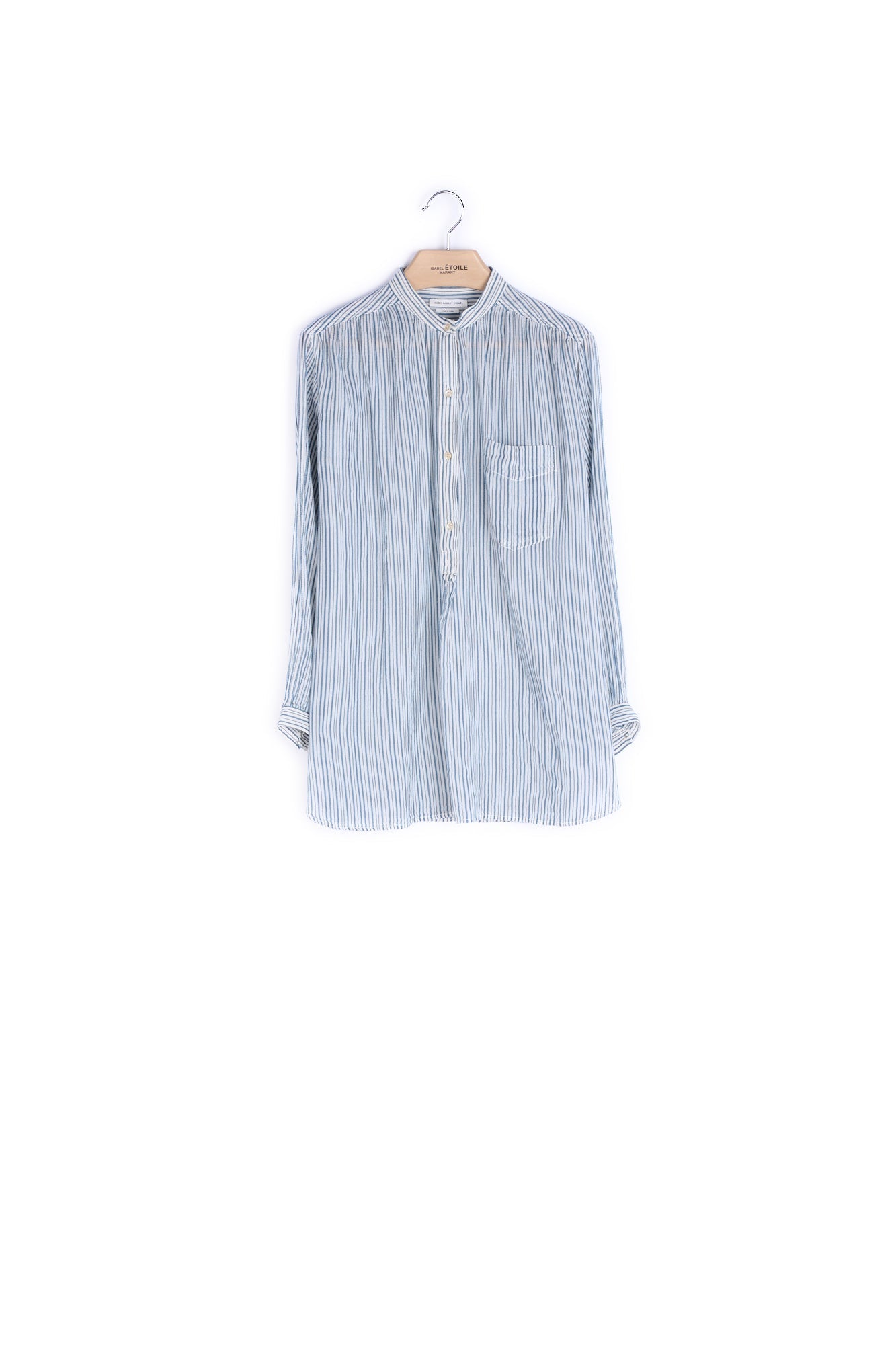 Chemise col serré manches courtes - 36 Faume - seconde main