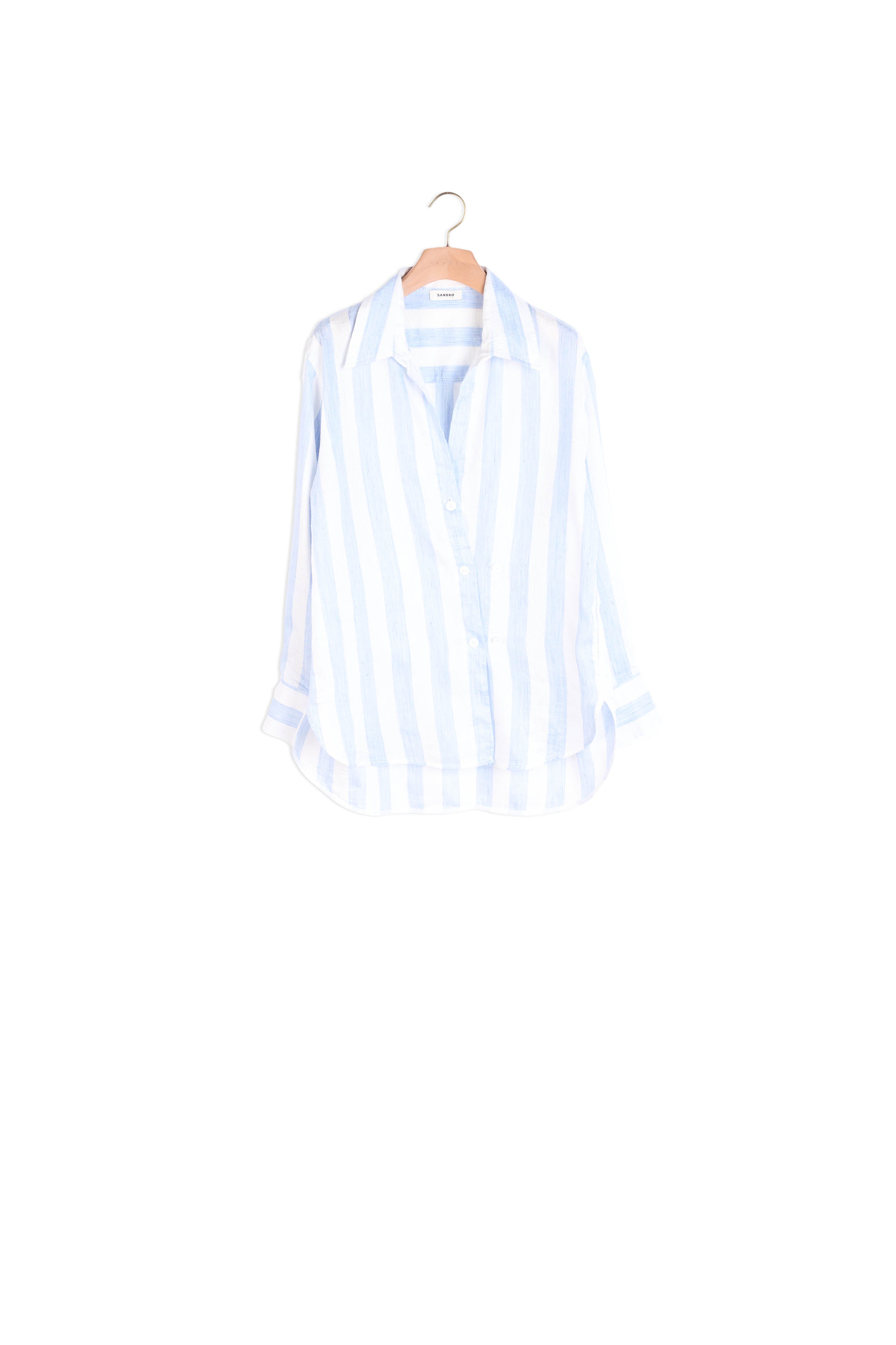 Chemise rayée en lin Faume - seconde main