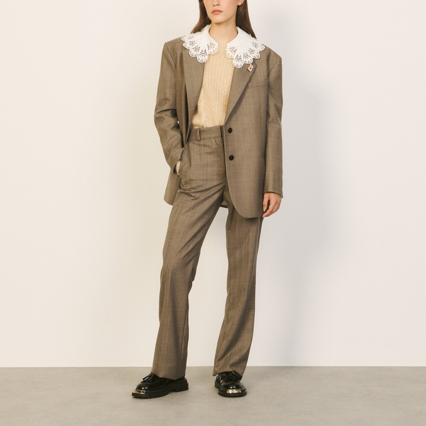 PANTALON Taupe Faume - seconde main