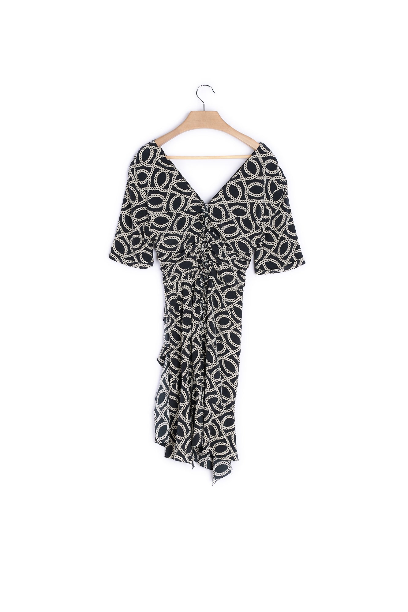 Robe Manches Courtes Soie - 36 Faume - seconde main