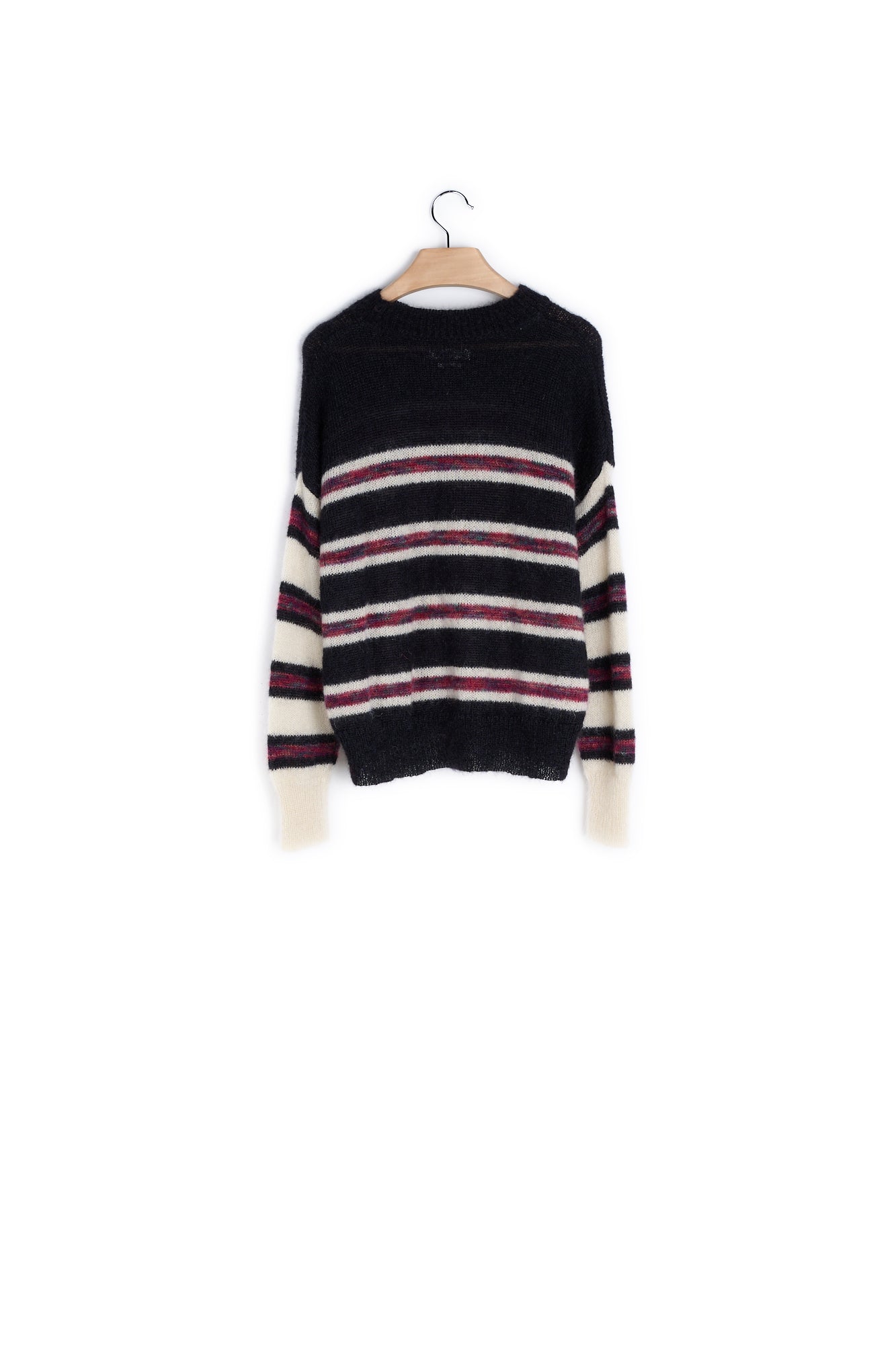 Pull Rayé mohair manches longues - 34 Faume - seconde main