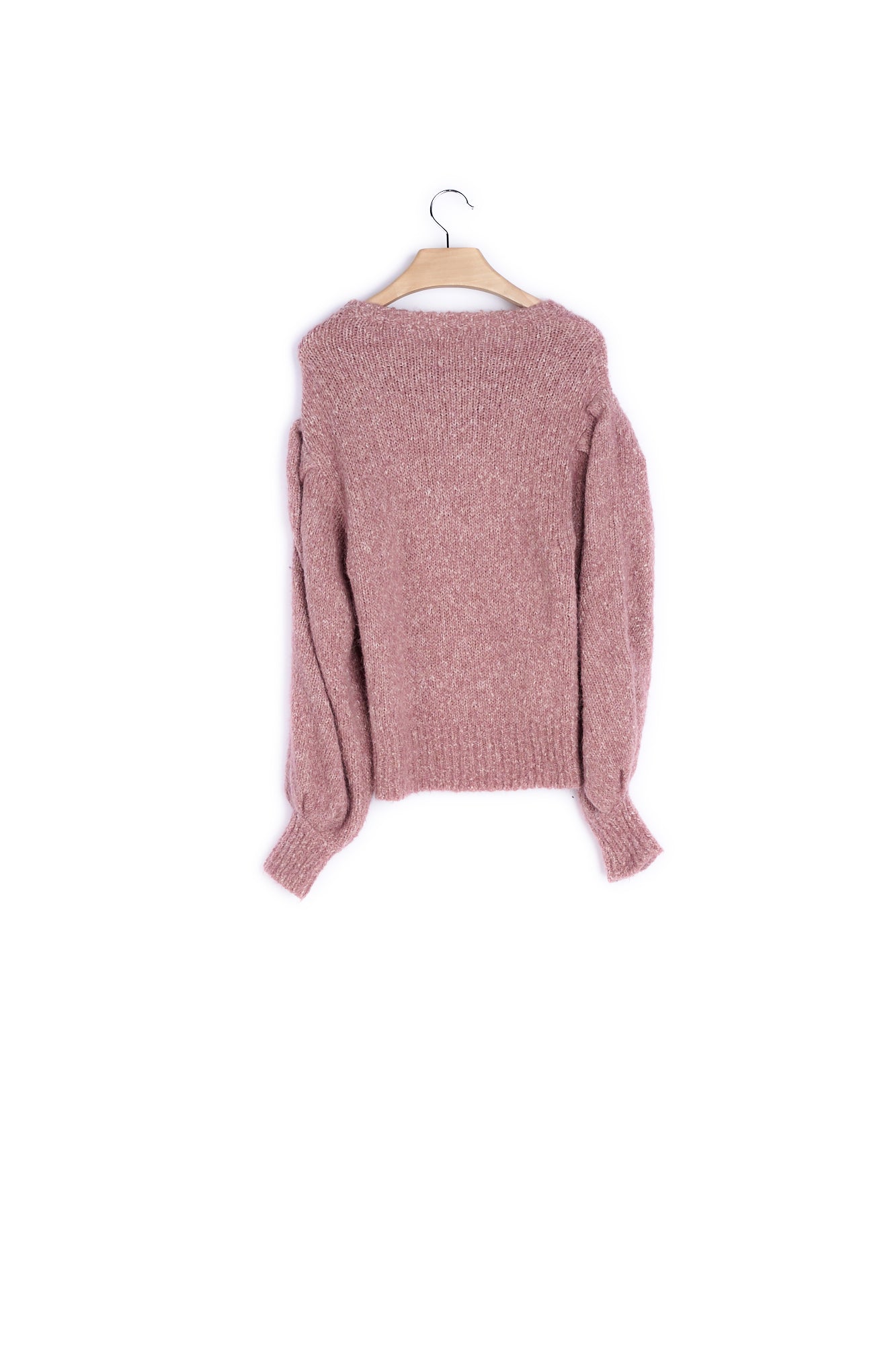 Pull alpaga et coton manches longues - 38 Faume - seconde main