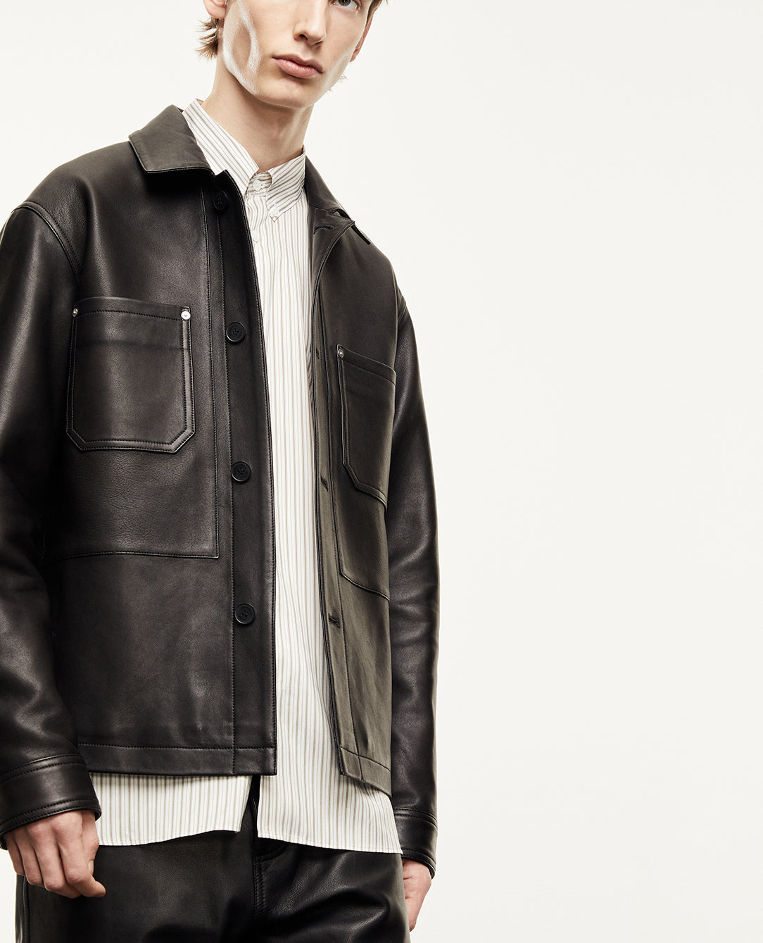 Veste en Cuir d'Agneau Faume - seconde main