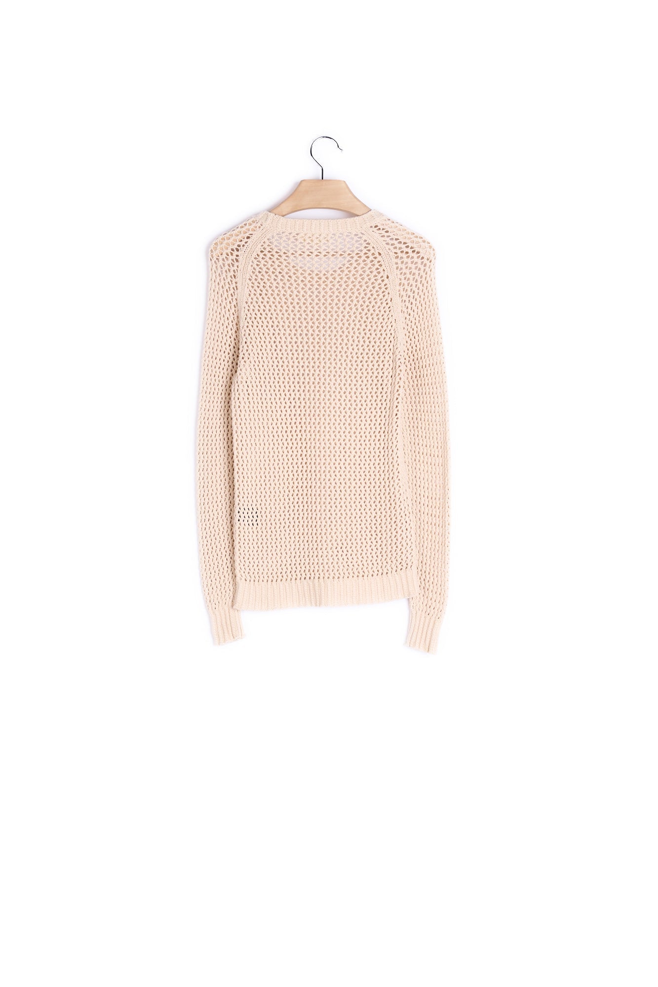 Haut en maille filet manches longues coton - 34 Faume - seconde main