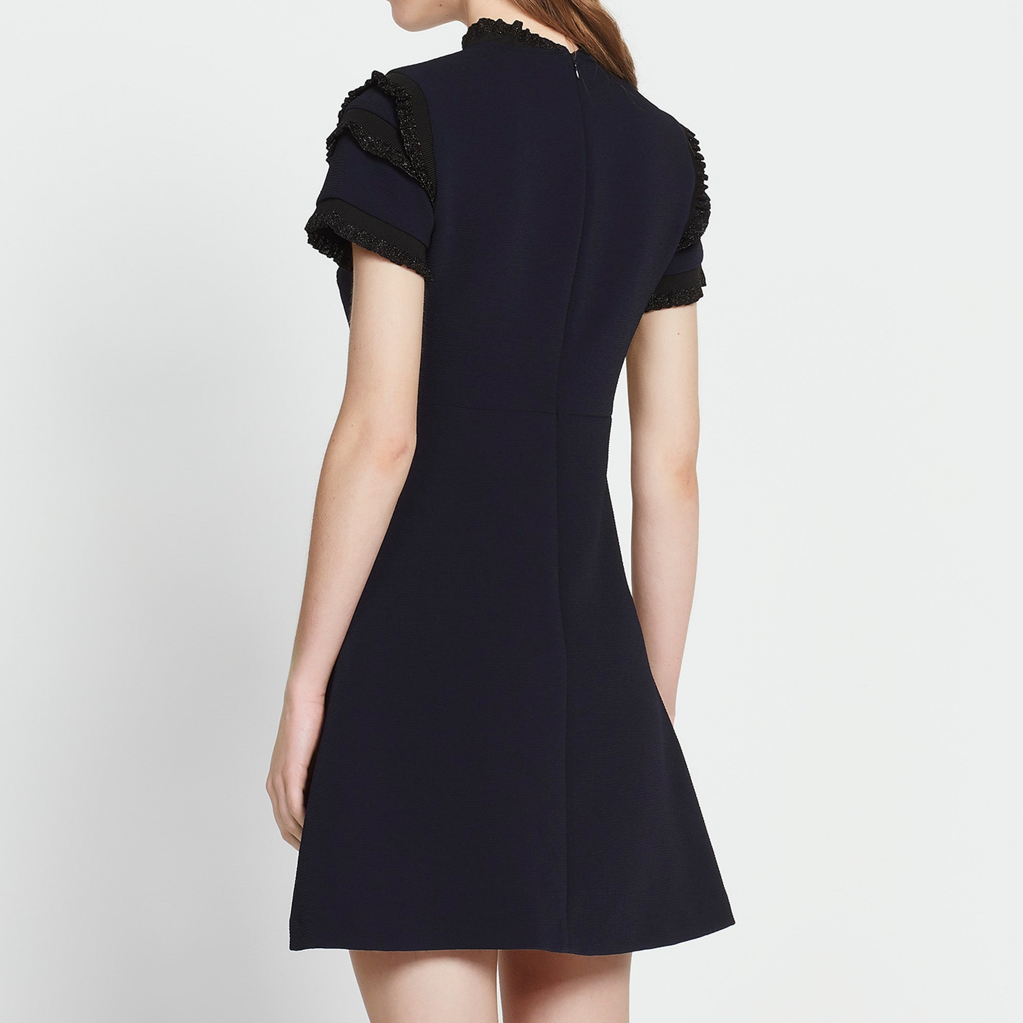 Robe avec volants et insert de lurex Faume - seconde main