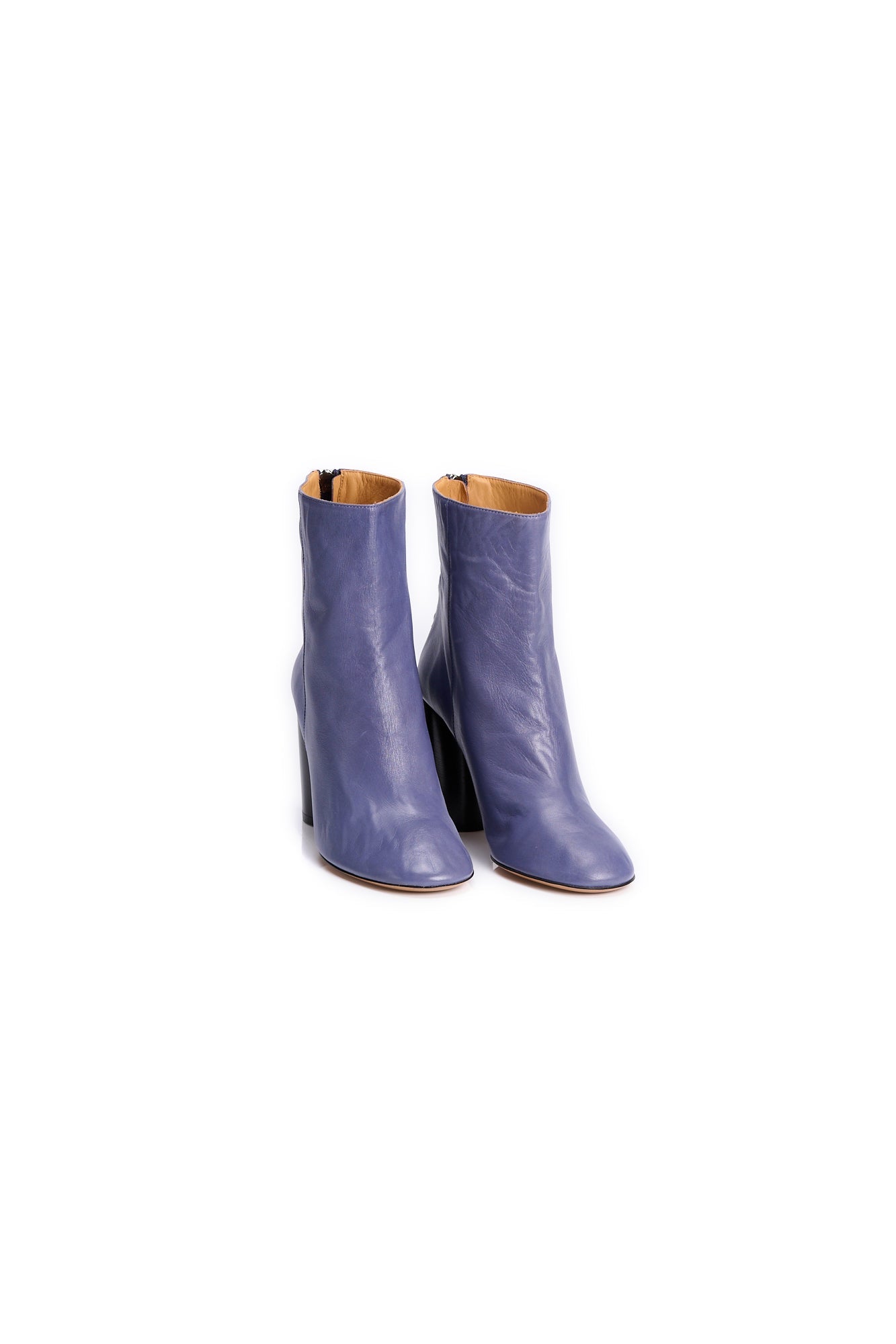 Bottines cuir - 38 Faume - seconde main