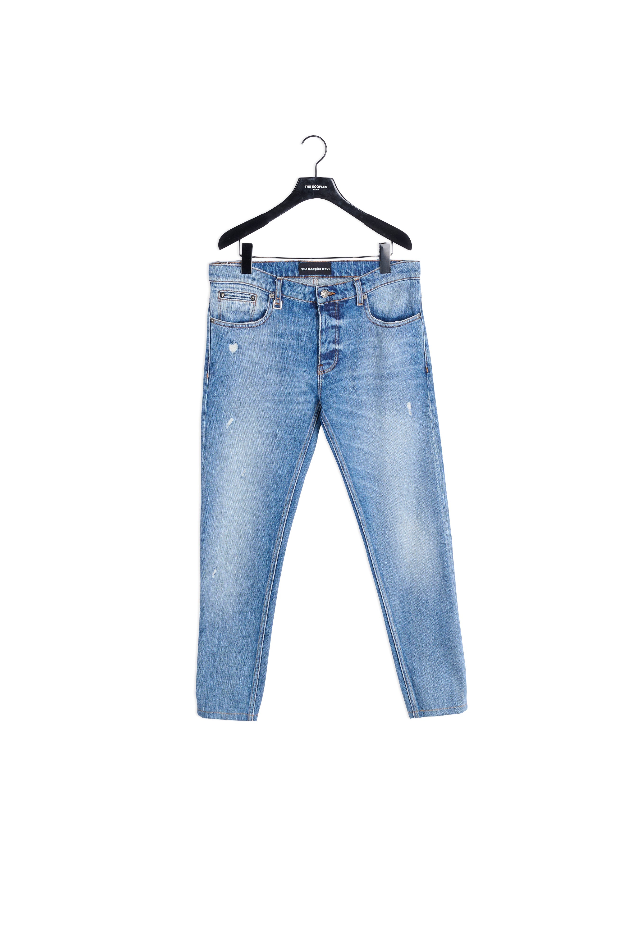 Produits Jean bleu clair lavé détails destroy Faume - seconde main