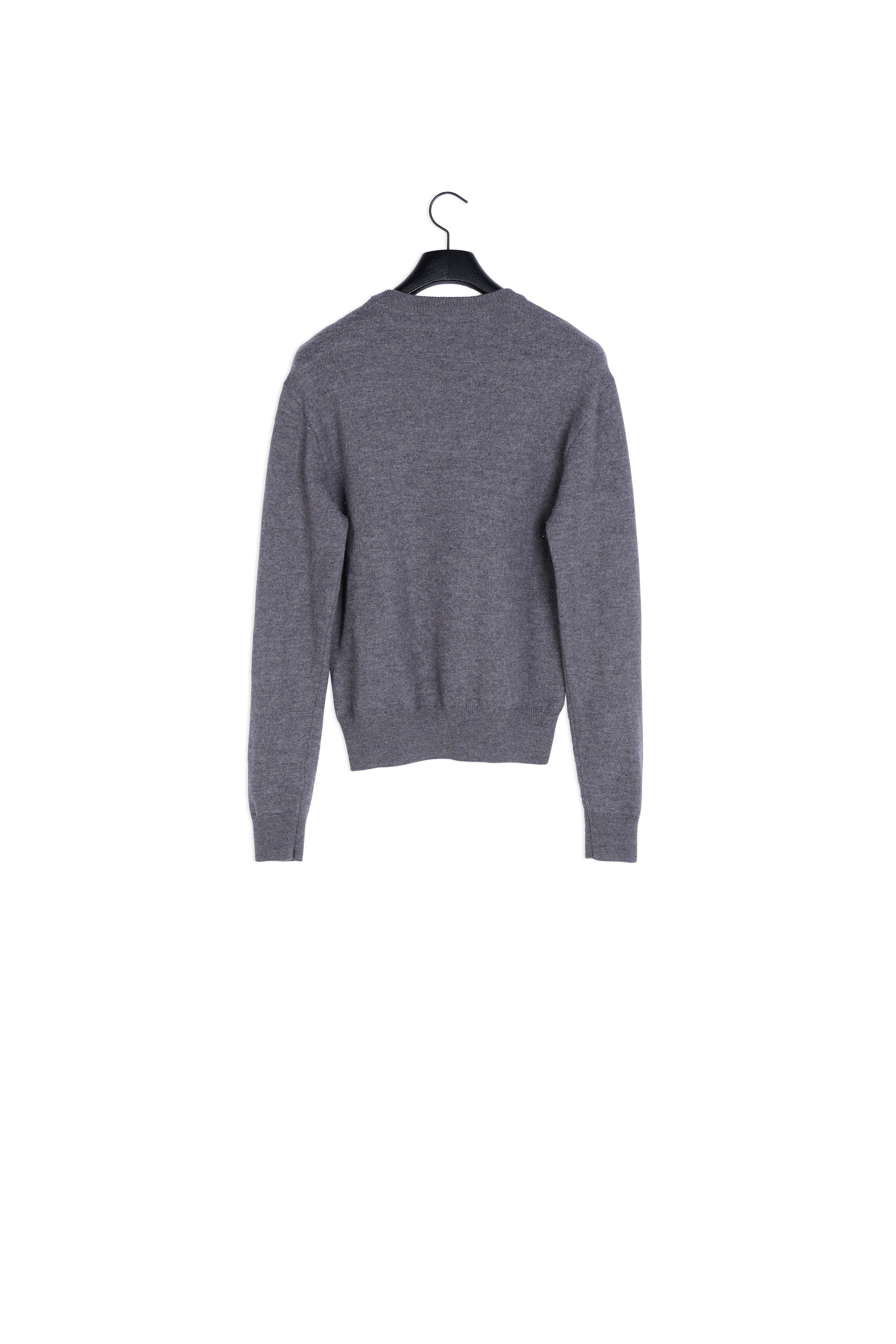 Pull Col Rond Bandes Contrastees Coupees Cousues Faume - seconde main