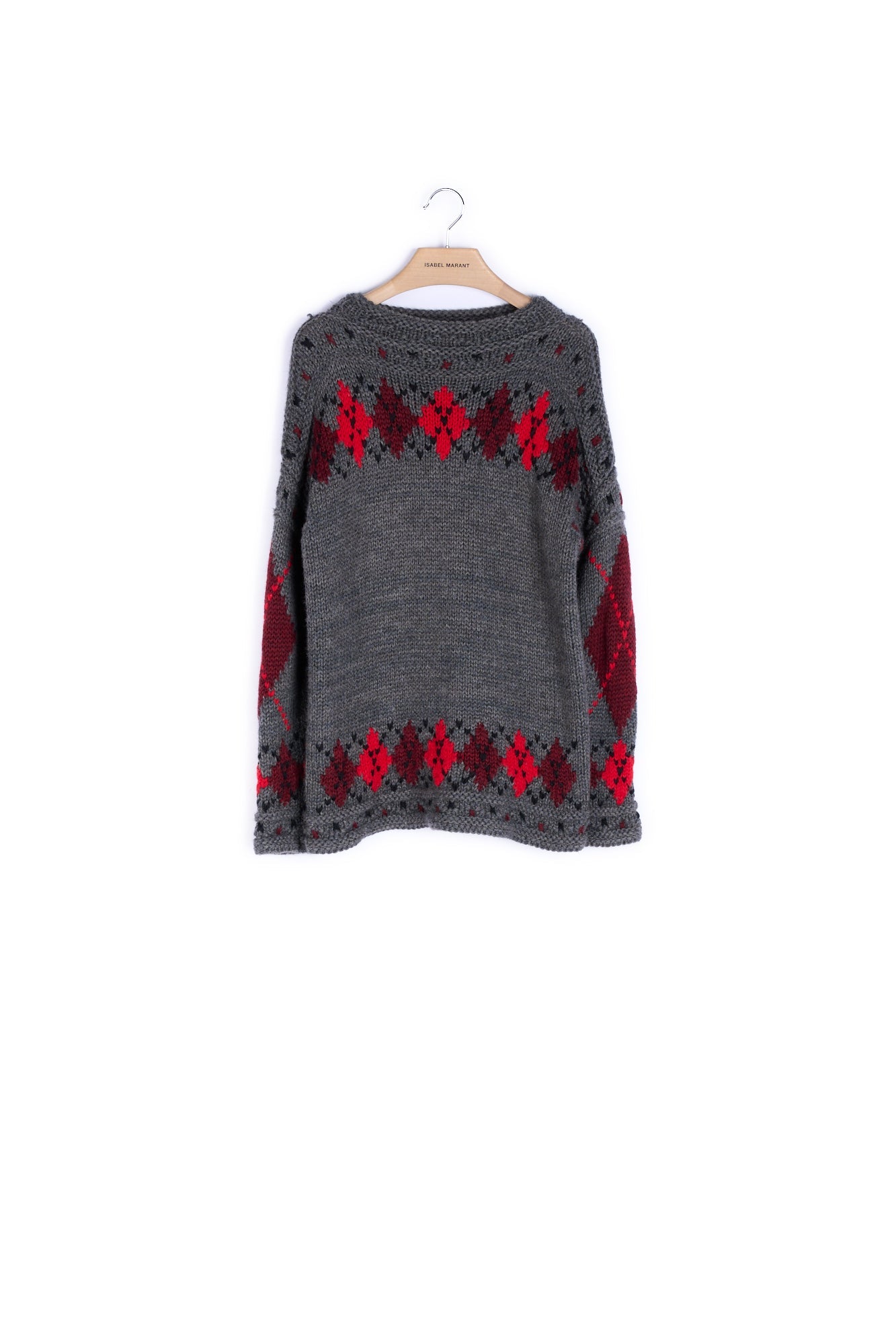 Pull col rond manches longues Laine et Alpaga  - 34 Faume - seconde main