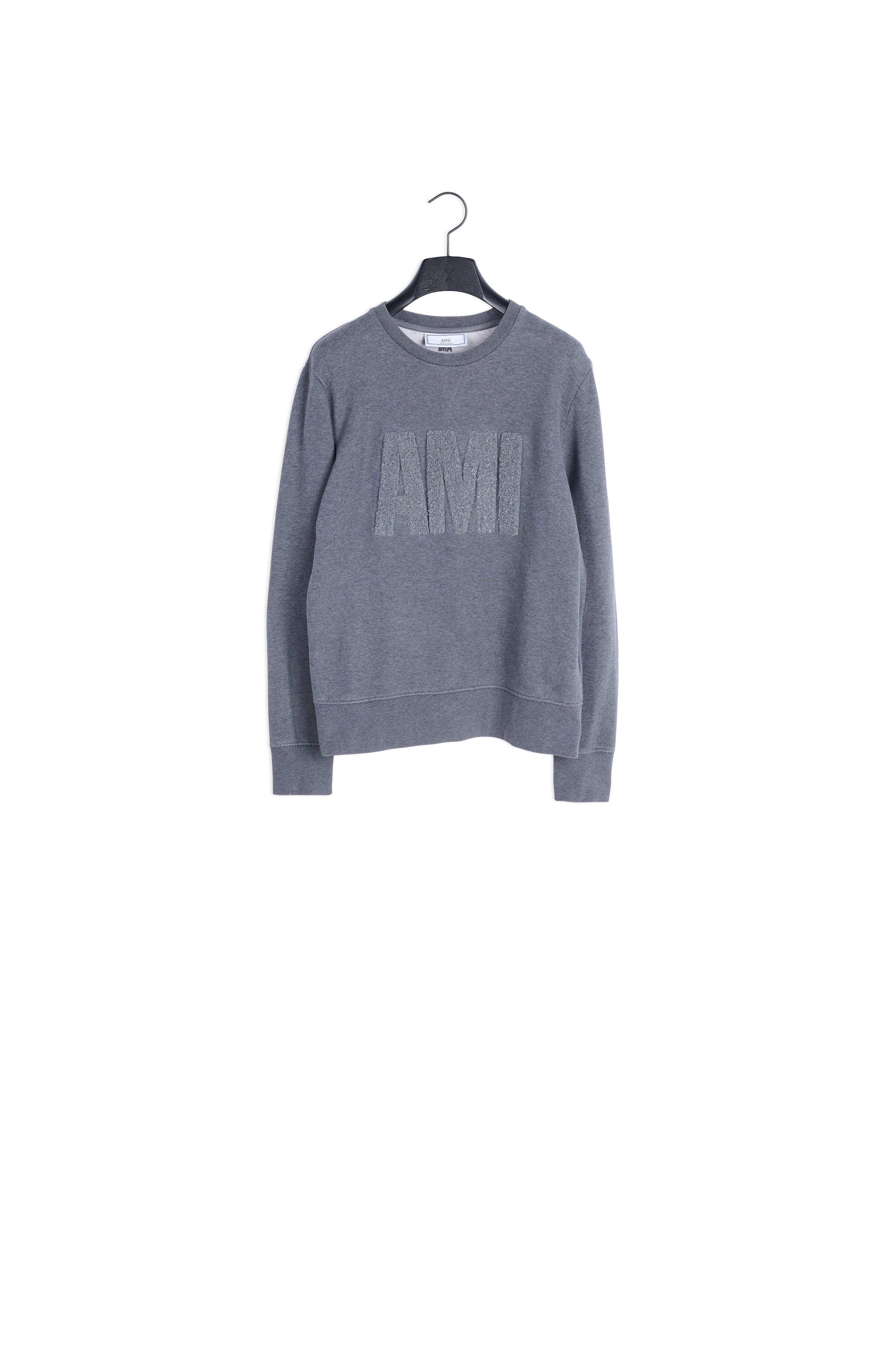 Sweatshirt Col Rond Broderie Ami Ton Sur Ton Faume - seconde main