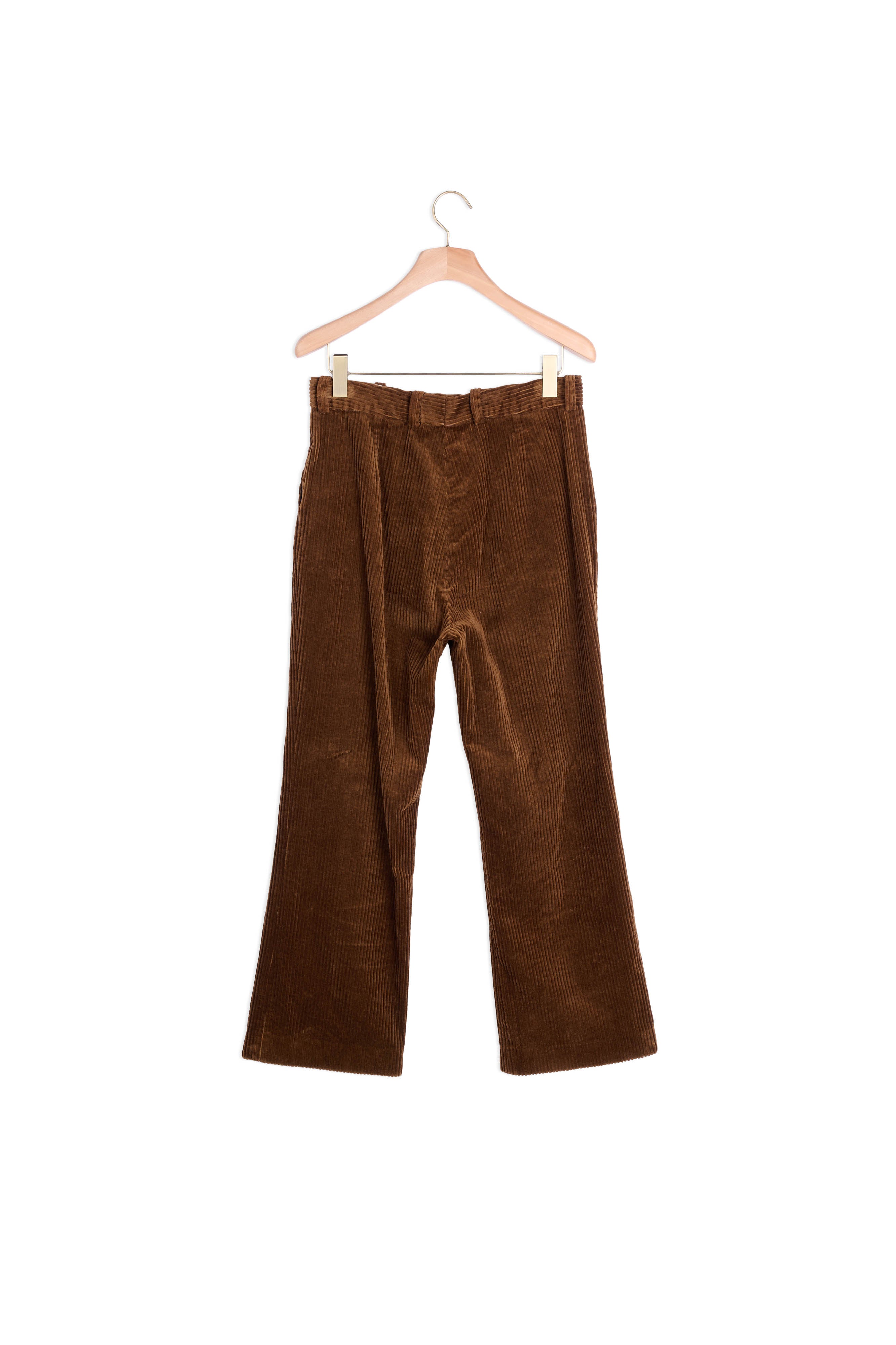 Pantalon droit en velours côtelé Faume - seconde main