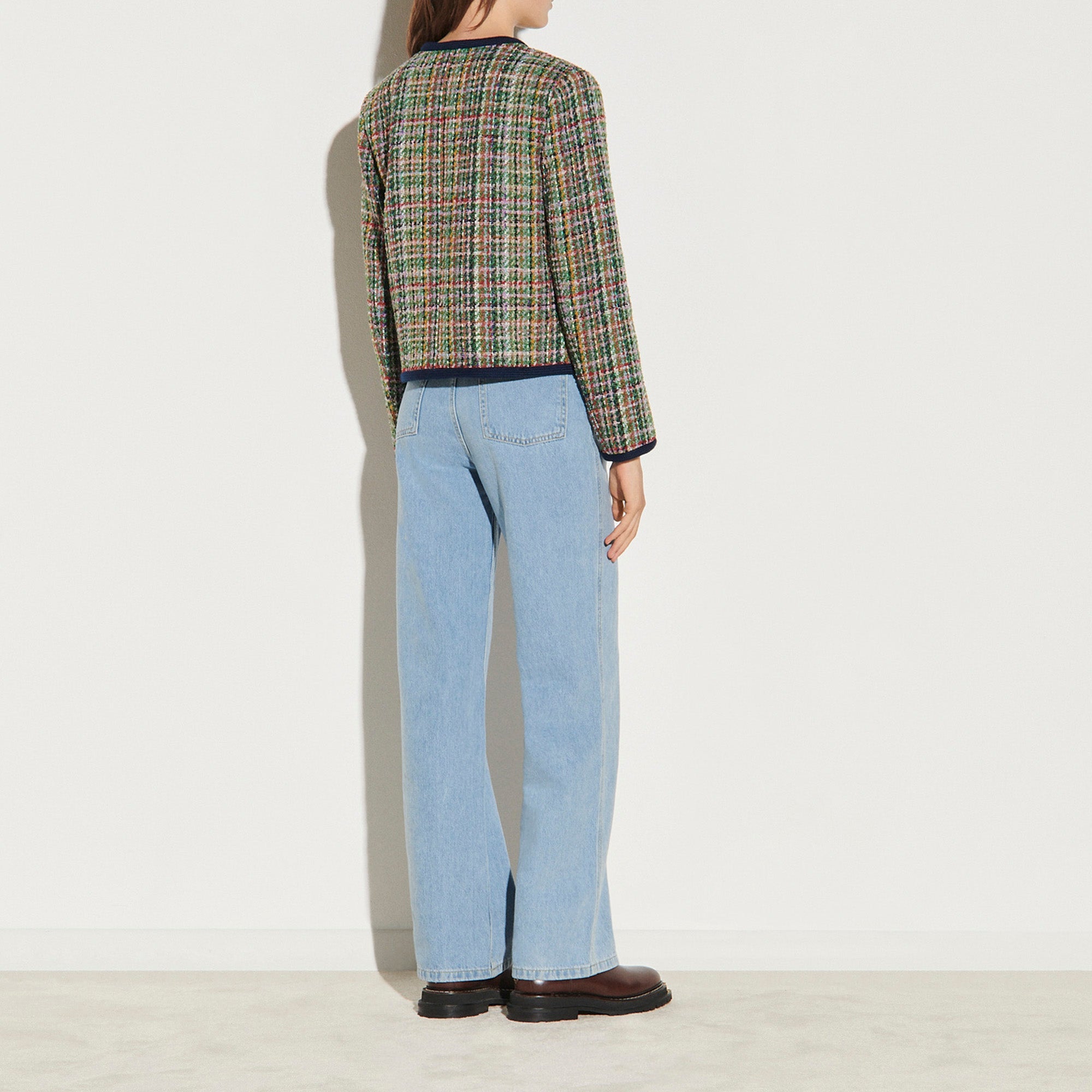 Veste en tweed multicolore Faume - seconde main