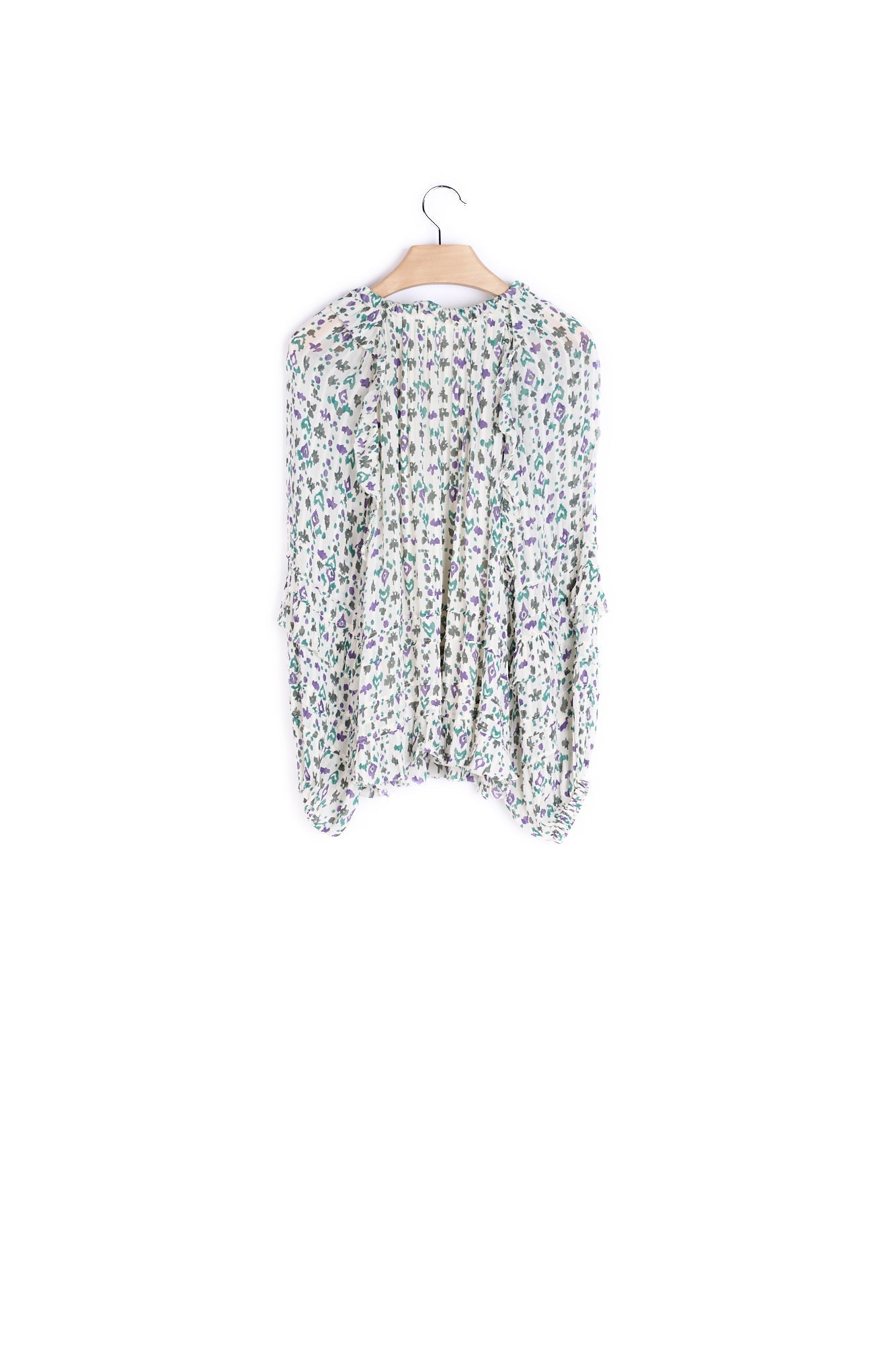 Haut imprimé à volants - 40 Faume - seconde main