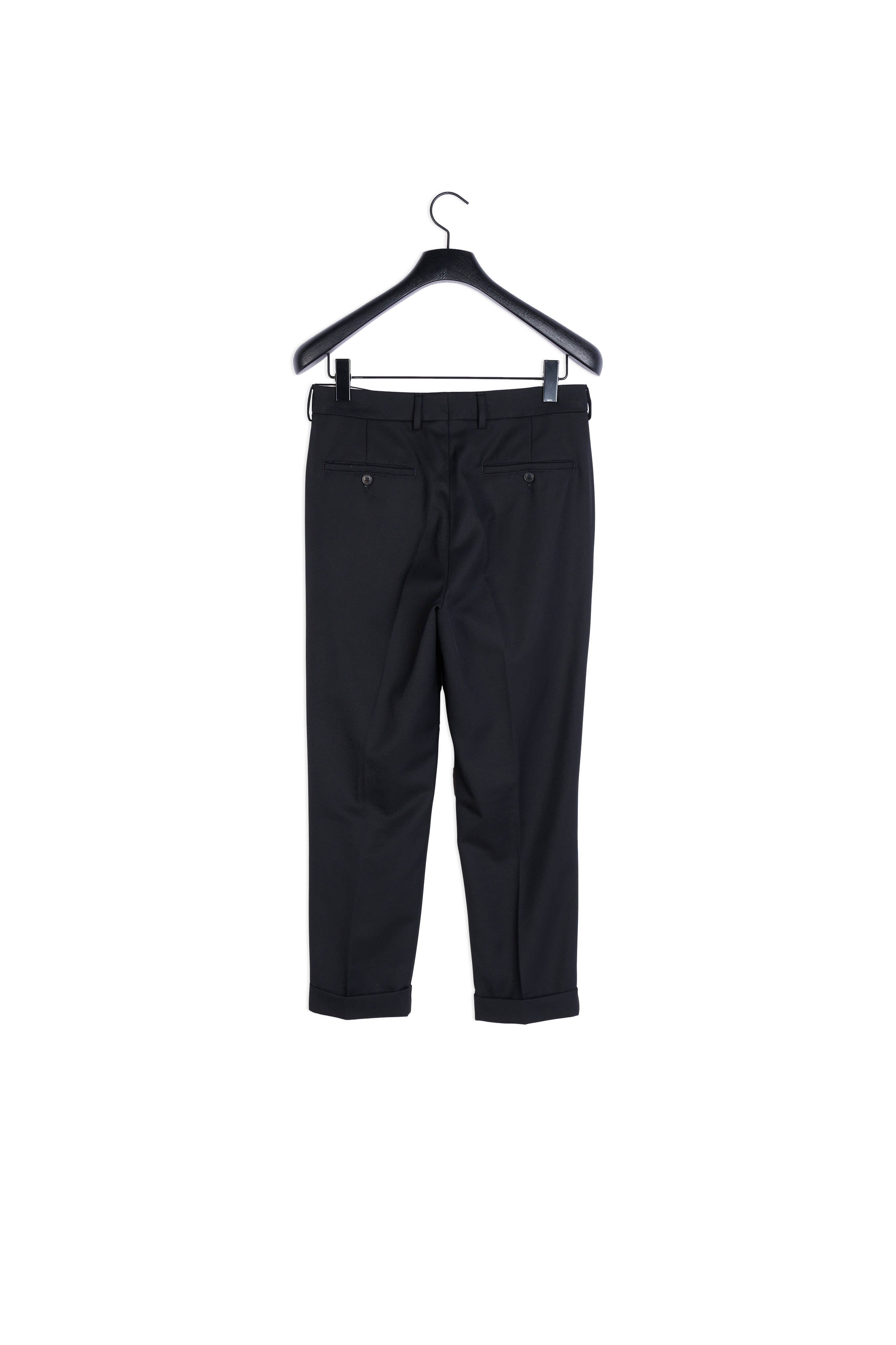 Pantalon Carotte À Plis Et Revers Faume - seconde main
