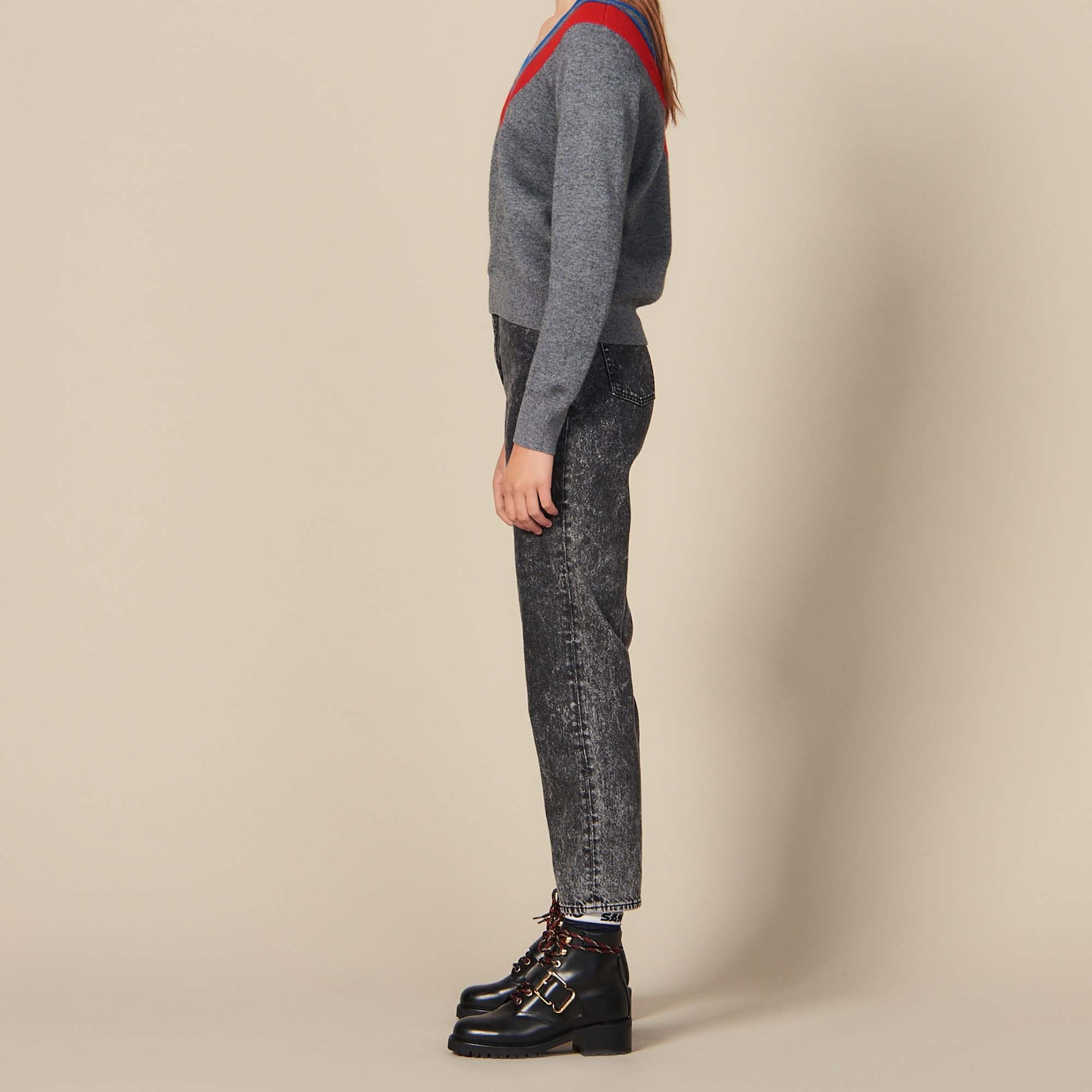 Pull décolleté avec galon Faume - seconde main