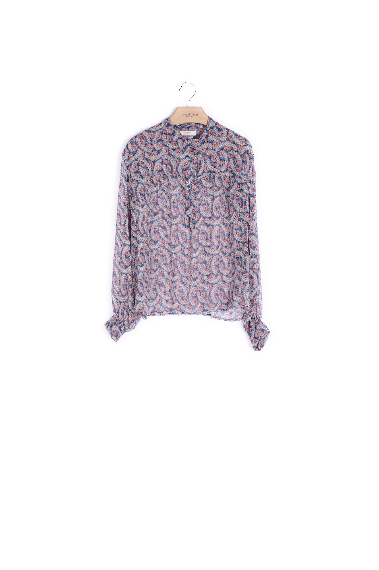 Blouse imprimée manches longues Soie - 34 Faume - seconde main