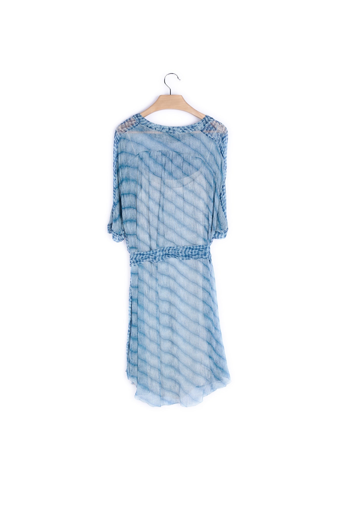 Robe en voile courte demi-manches - 38 Faume - seconde main