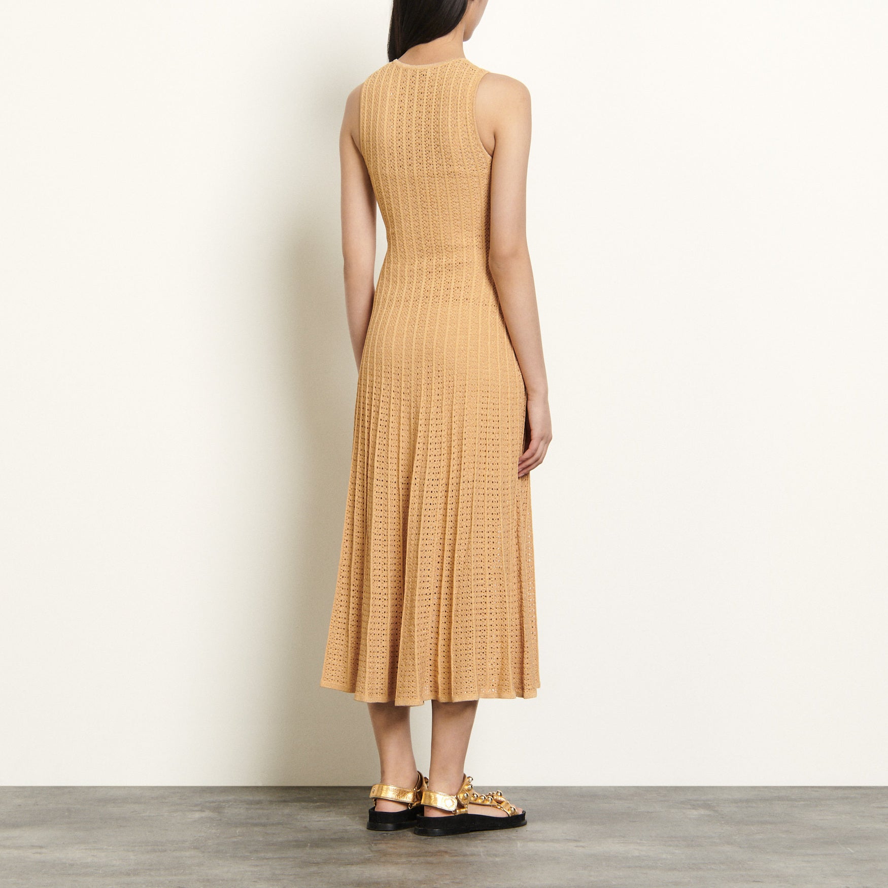 Robe longue en pointelle fantaisie Faume - seconde main