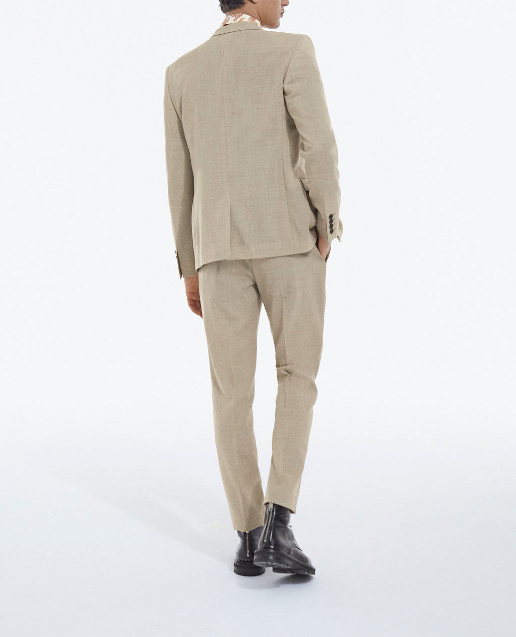 Veste habillée beige laine à poches Faume - seconde main