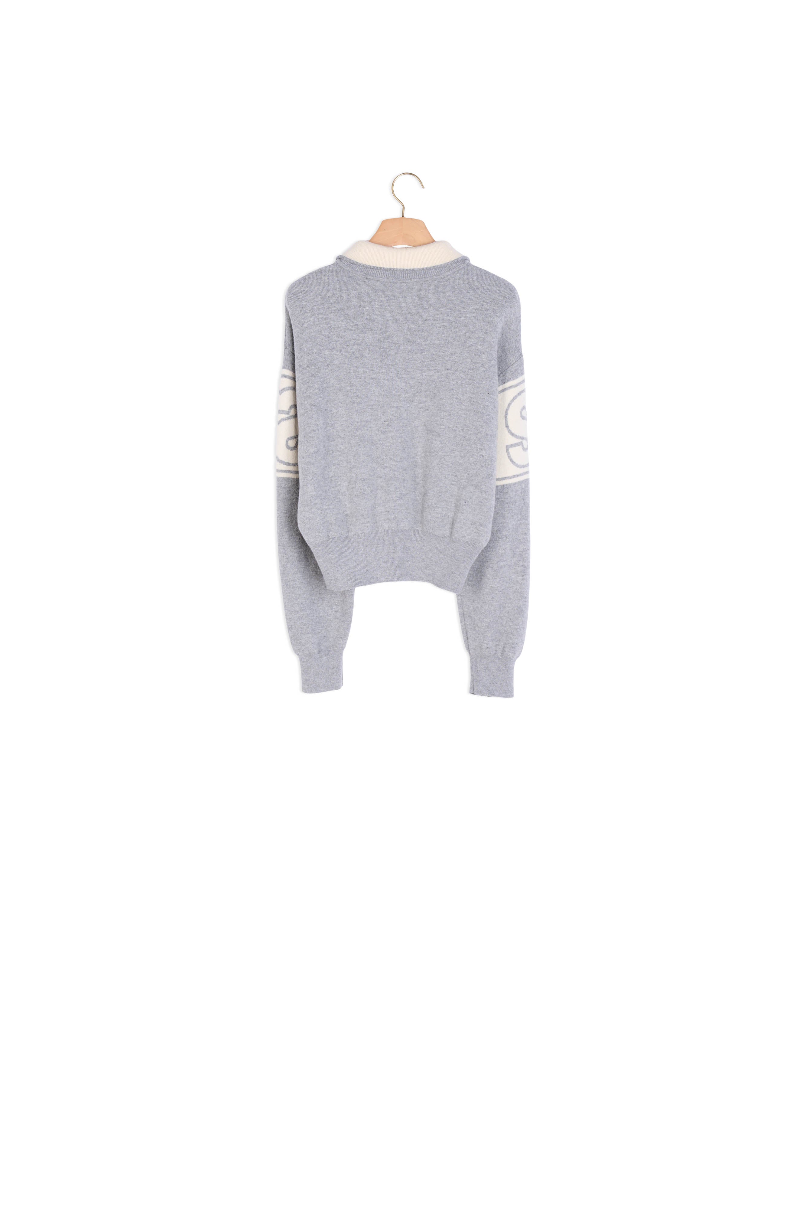 Pull à jacquard double S Faume - seconde main