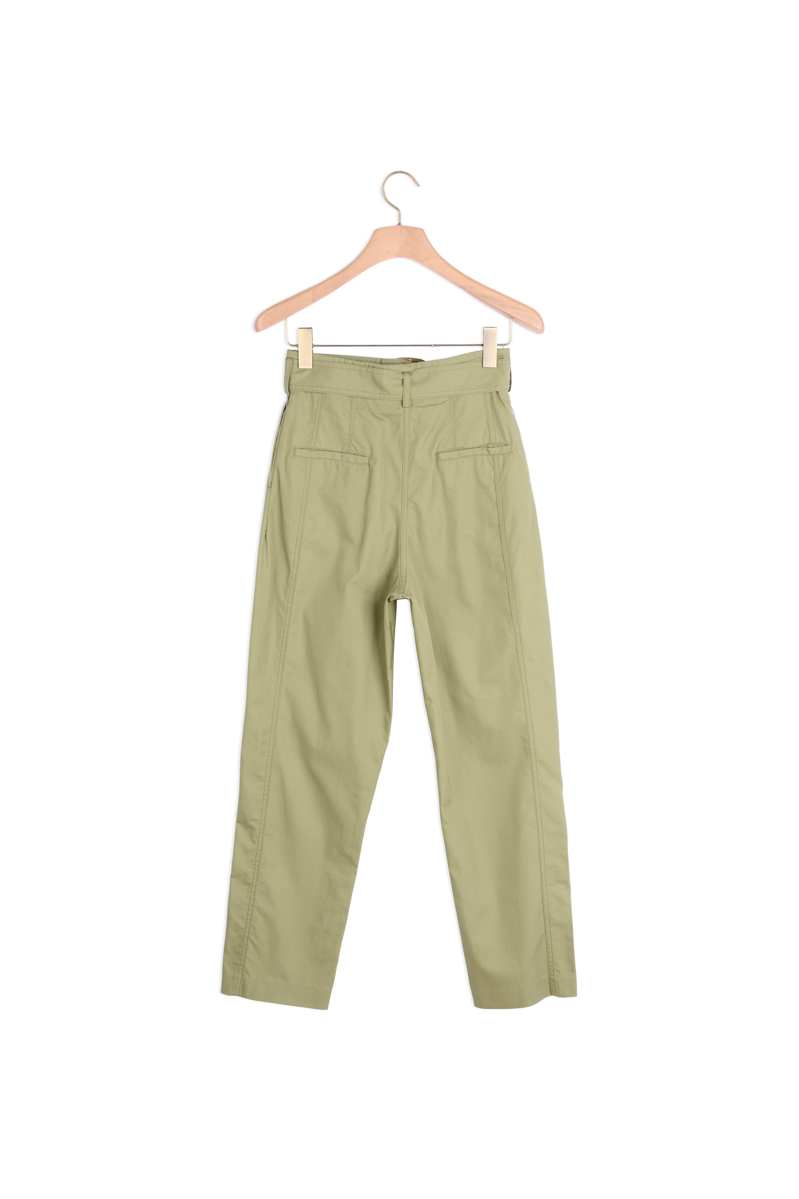 Pantalon large taille haute en gabardine Faume - seconde main