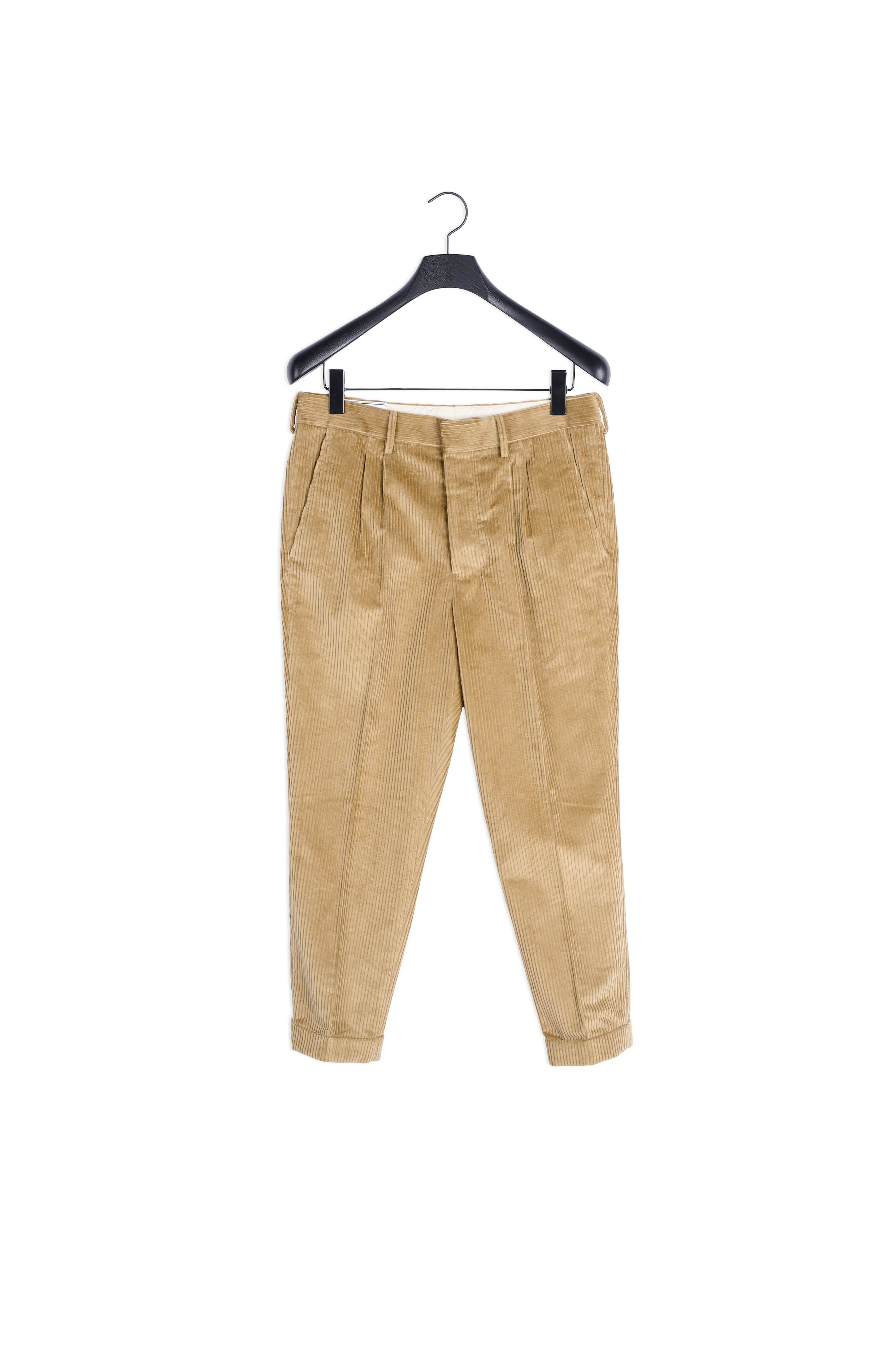 Pantalon Carotte A Plis Faume - seconde main