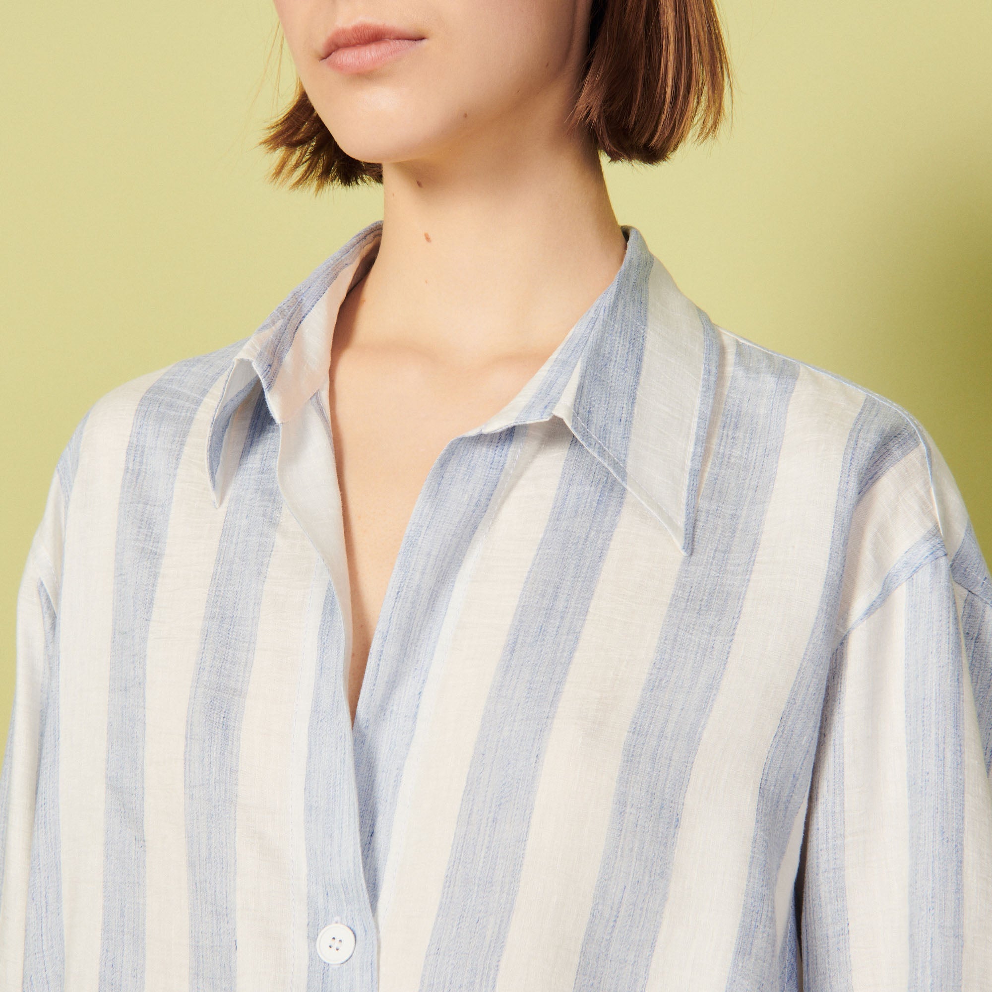 Chemise rayée en lin Faume - seconde main