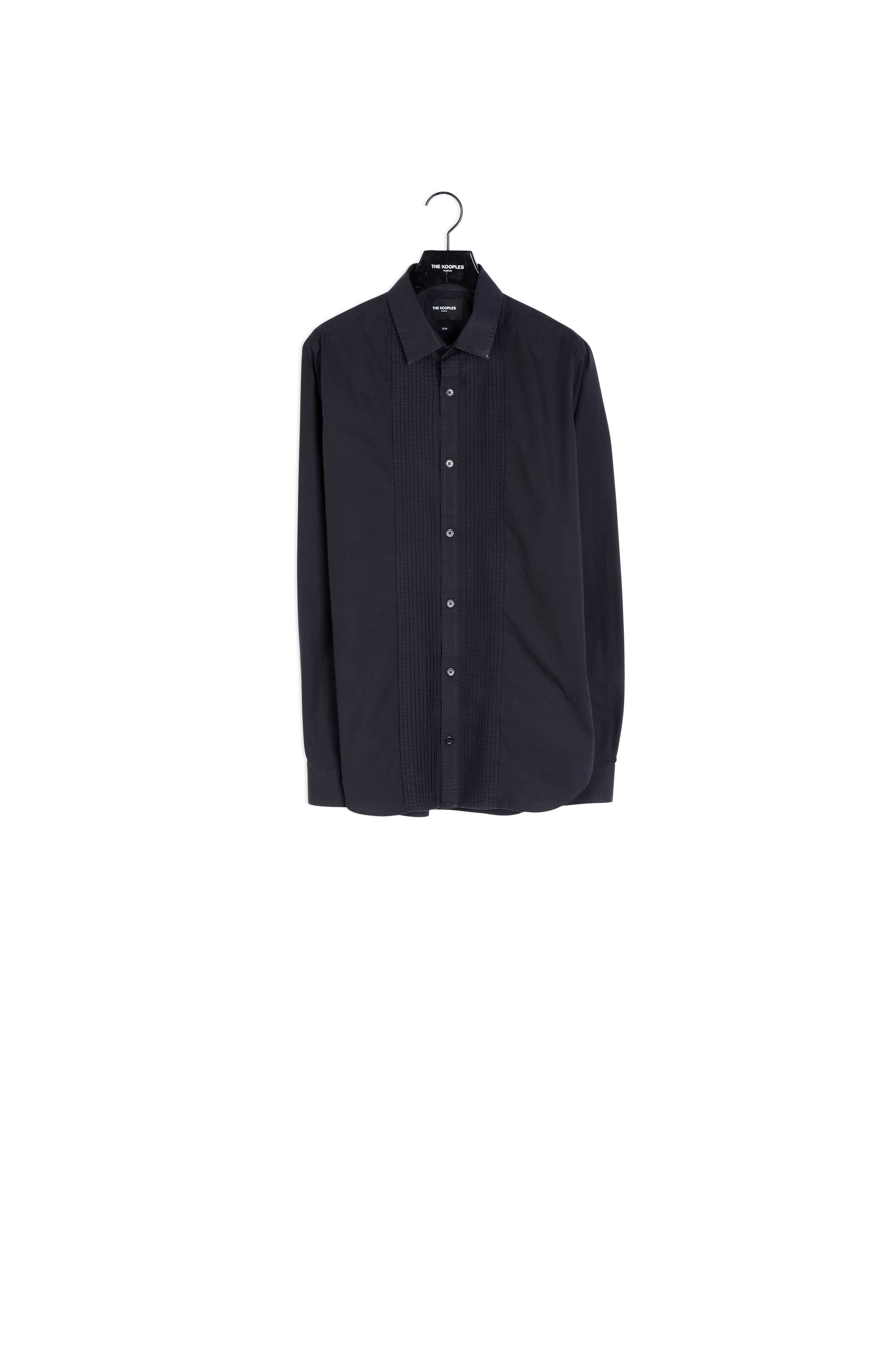 Chemise Noire en Coton Faume - seconde main