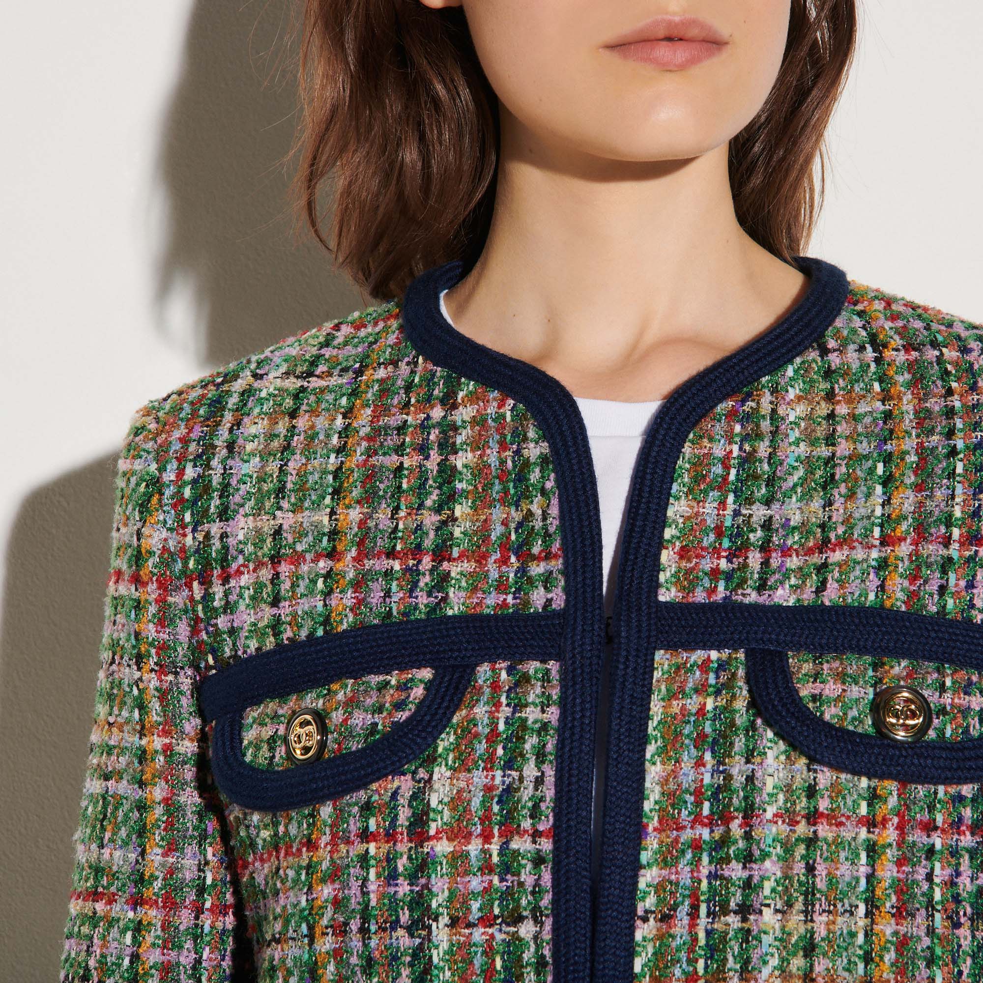 Veste en tweed multicolore Faume - seconde main
