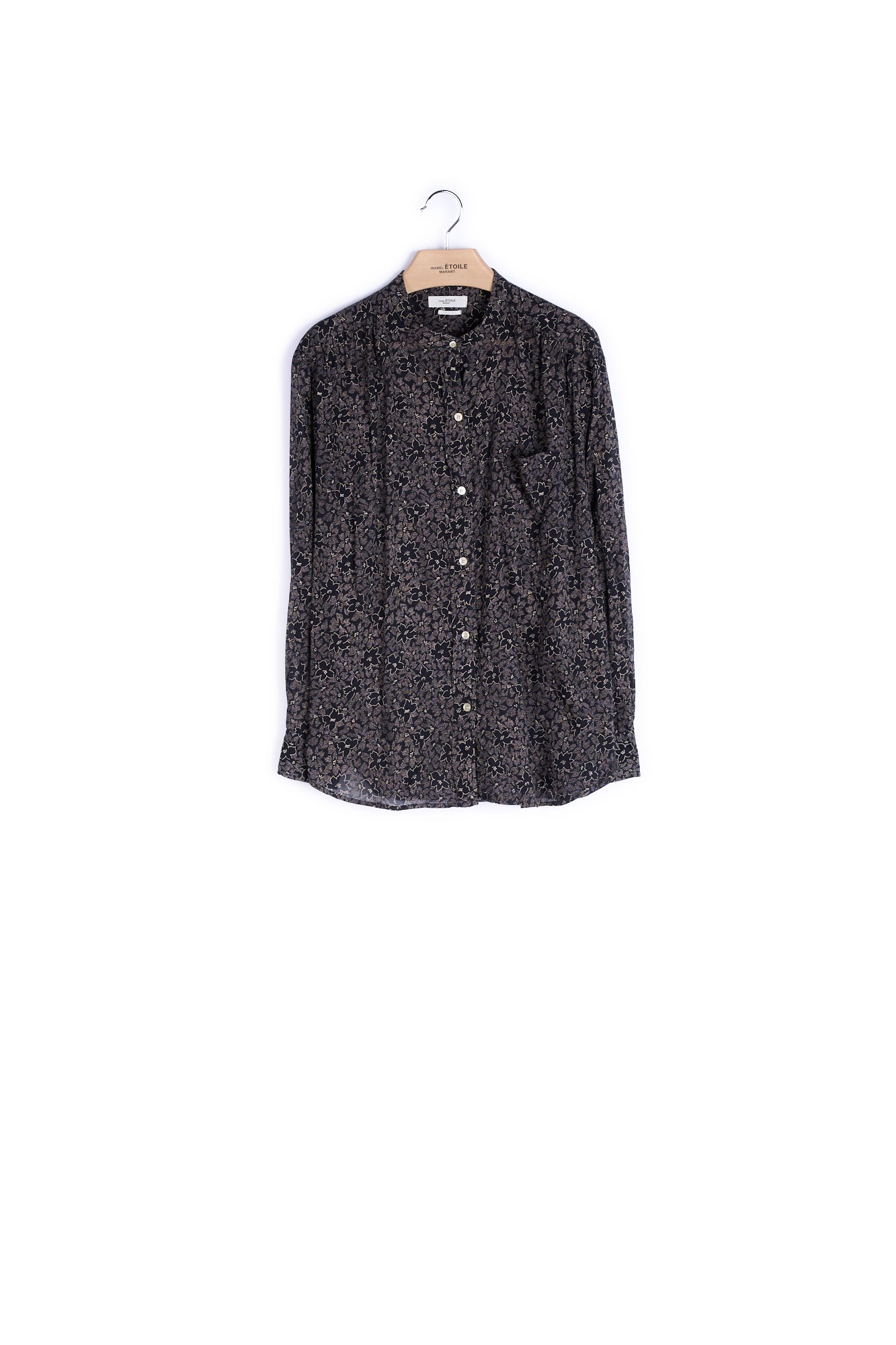 Chemise Voile de Coton Imprimé - 36 Faume - seconde main