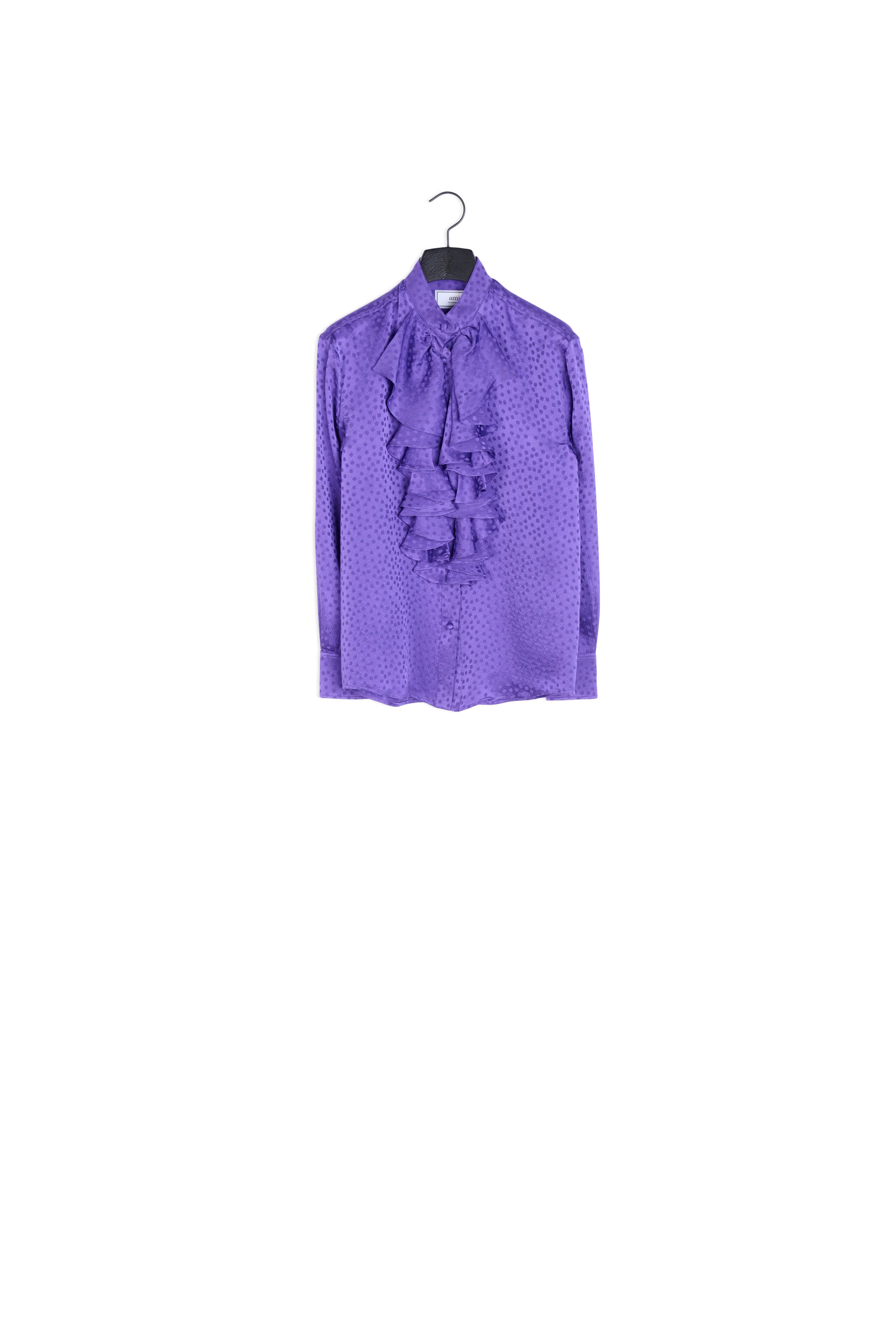 Chemise Manches Longues A Jabot Faume - seconde main