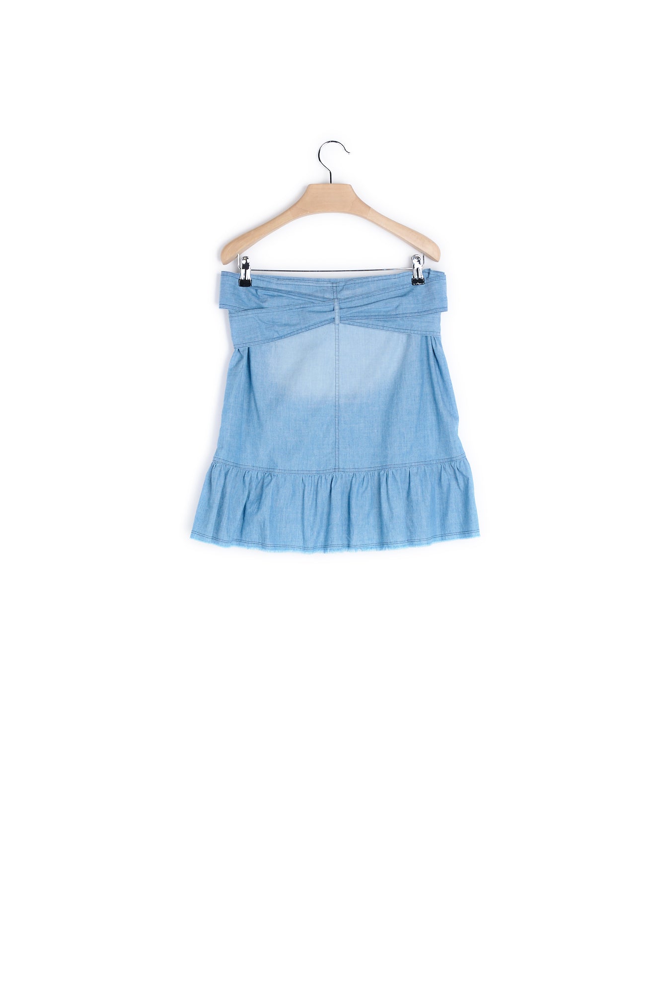 Jupe Chambray - 38 Faume - seconde main