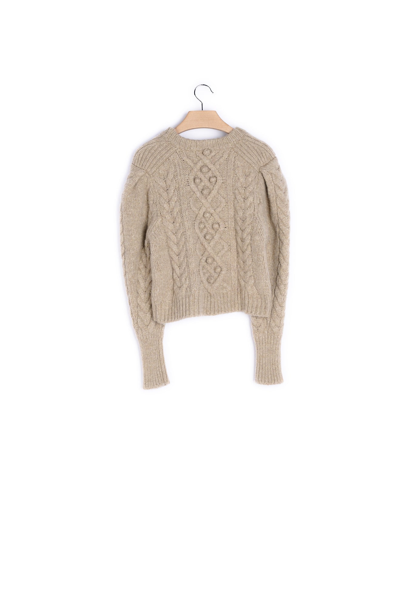 Pull col rond manches longues Laine - 38 Faume - seconde main