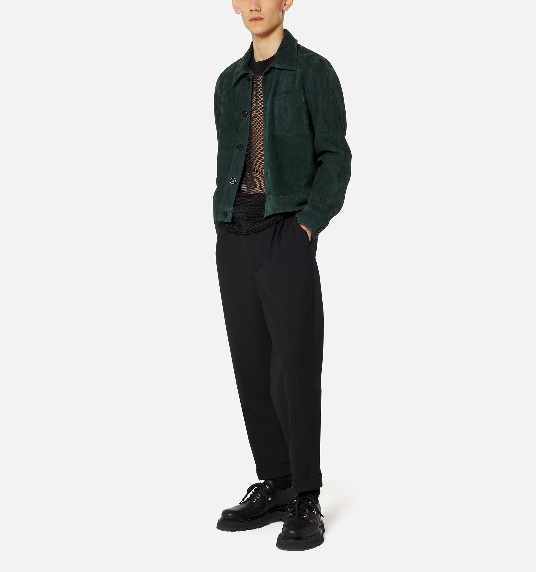 Pantalon Carotte À Revers Et Pinces Faume - seconde main
