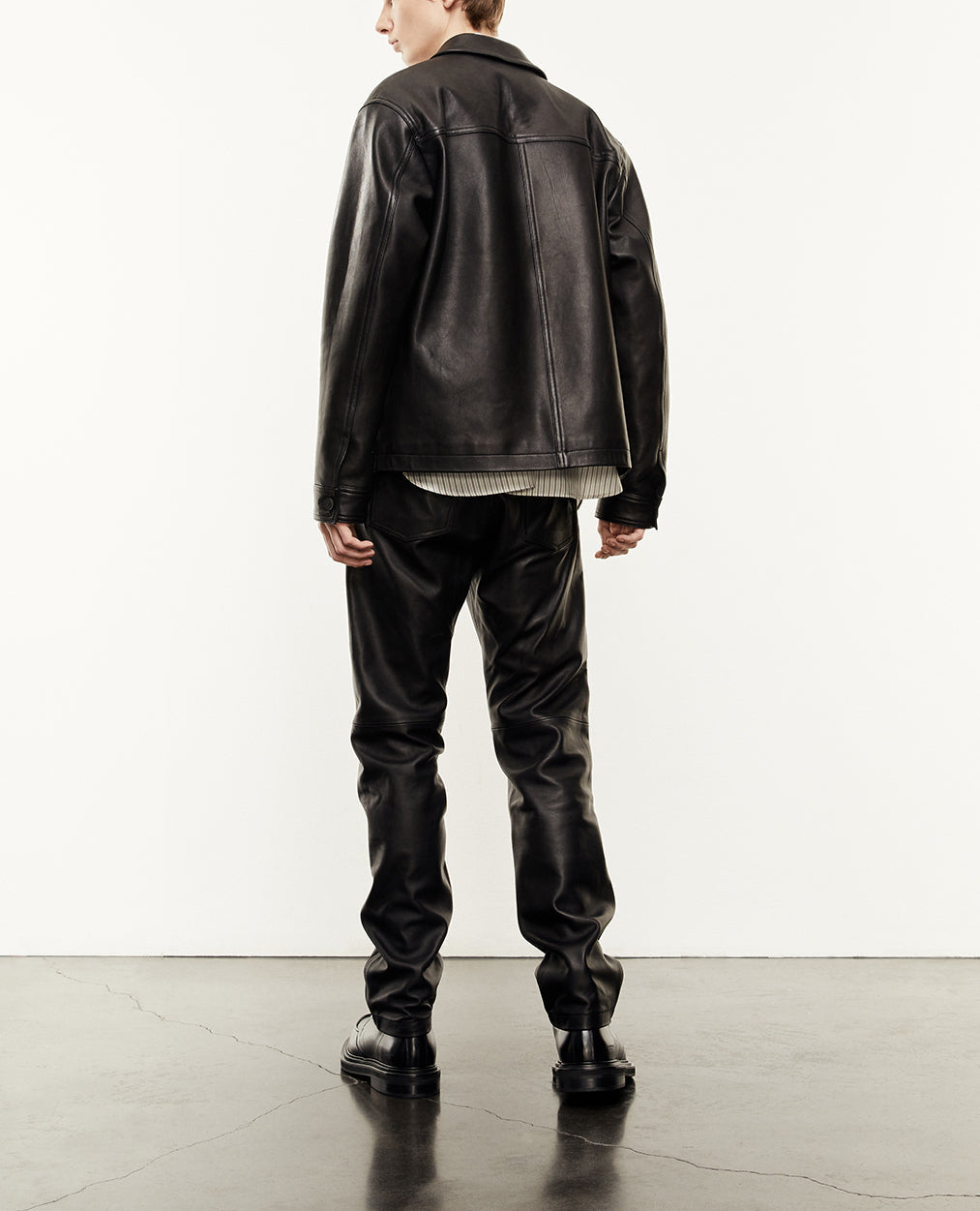 Veste en Cuir d'Agneau Faume - seconde main