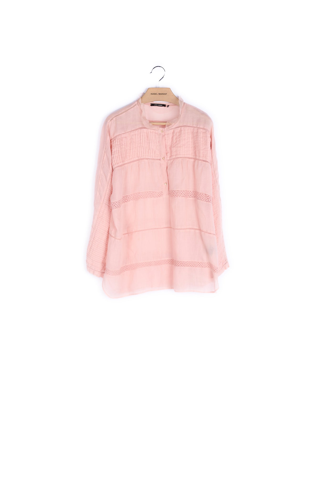 Blouse fluide manches longues ramie - 38 Faume - seconde main