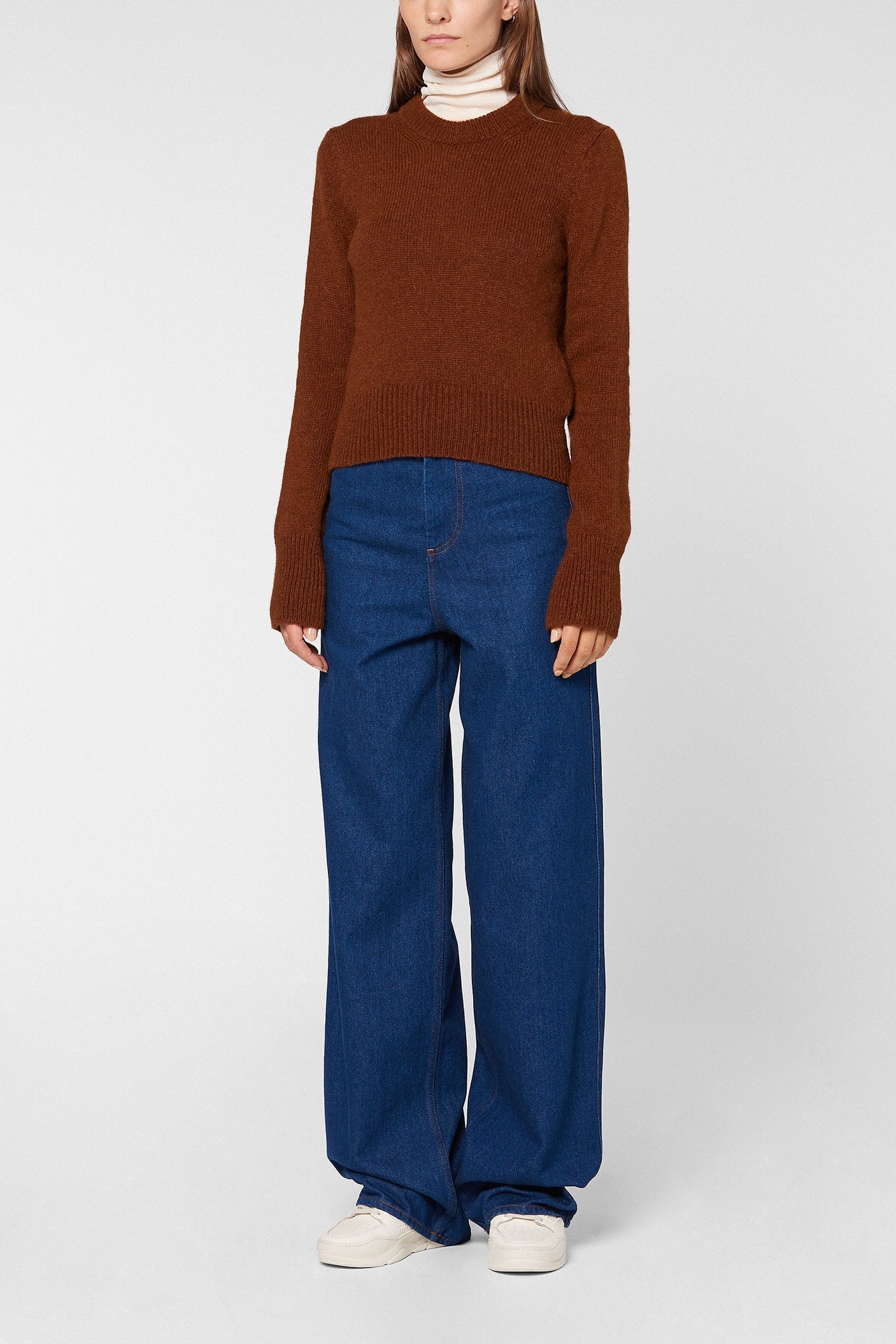 Pull Col Rond Faume - seconde main