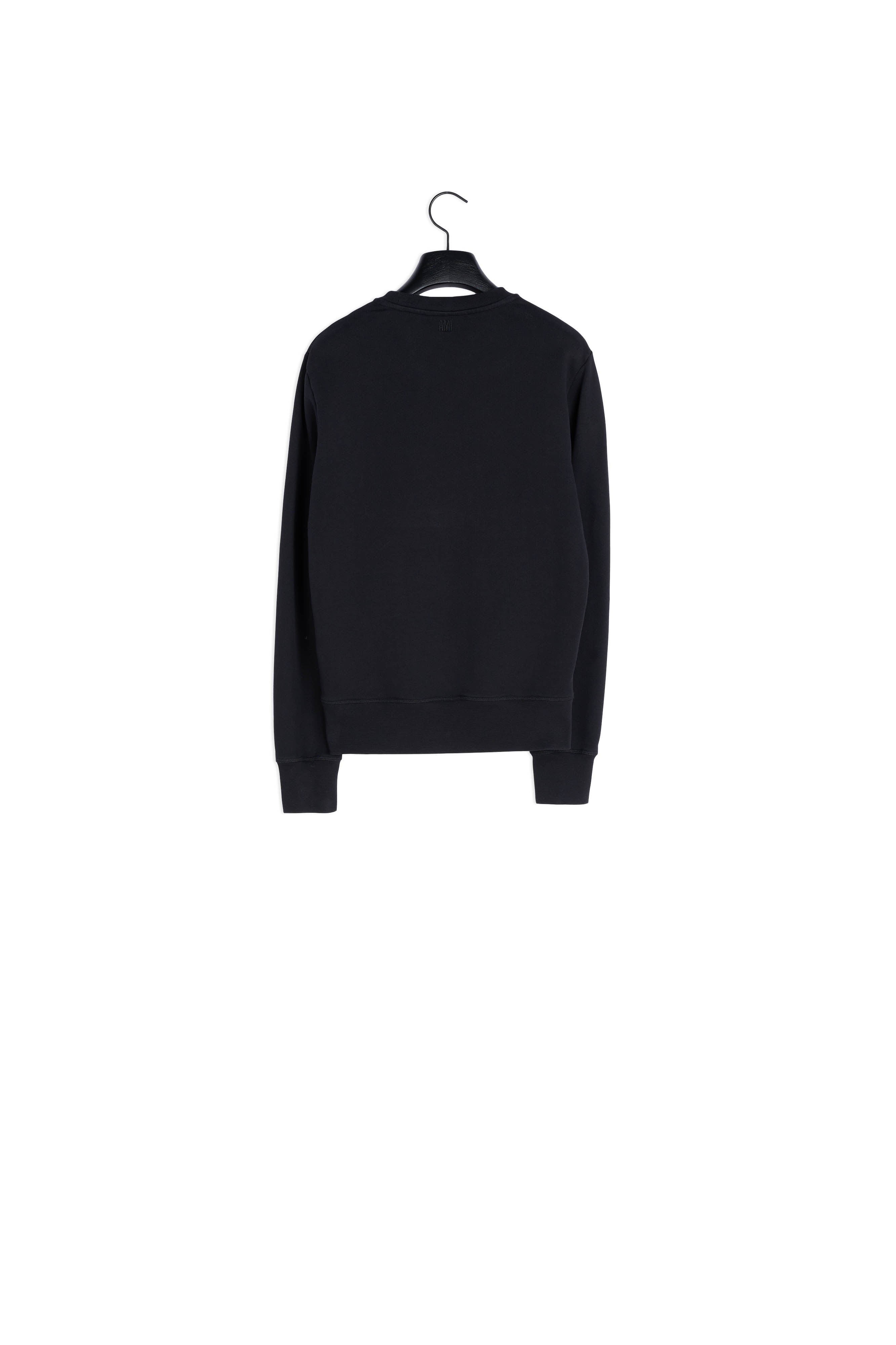 Sweatshirt Col Rond Lettres Ami Appliquees Noires Faume - seconde main