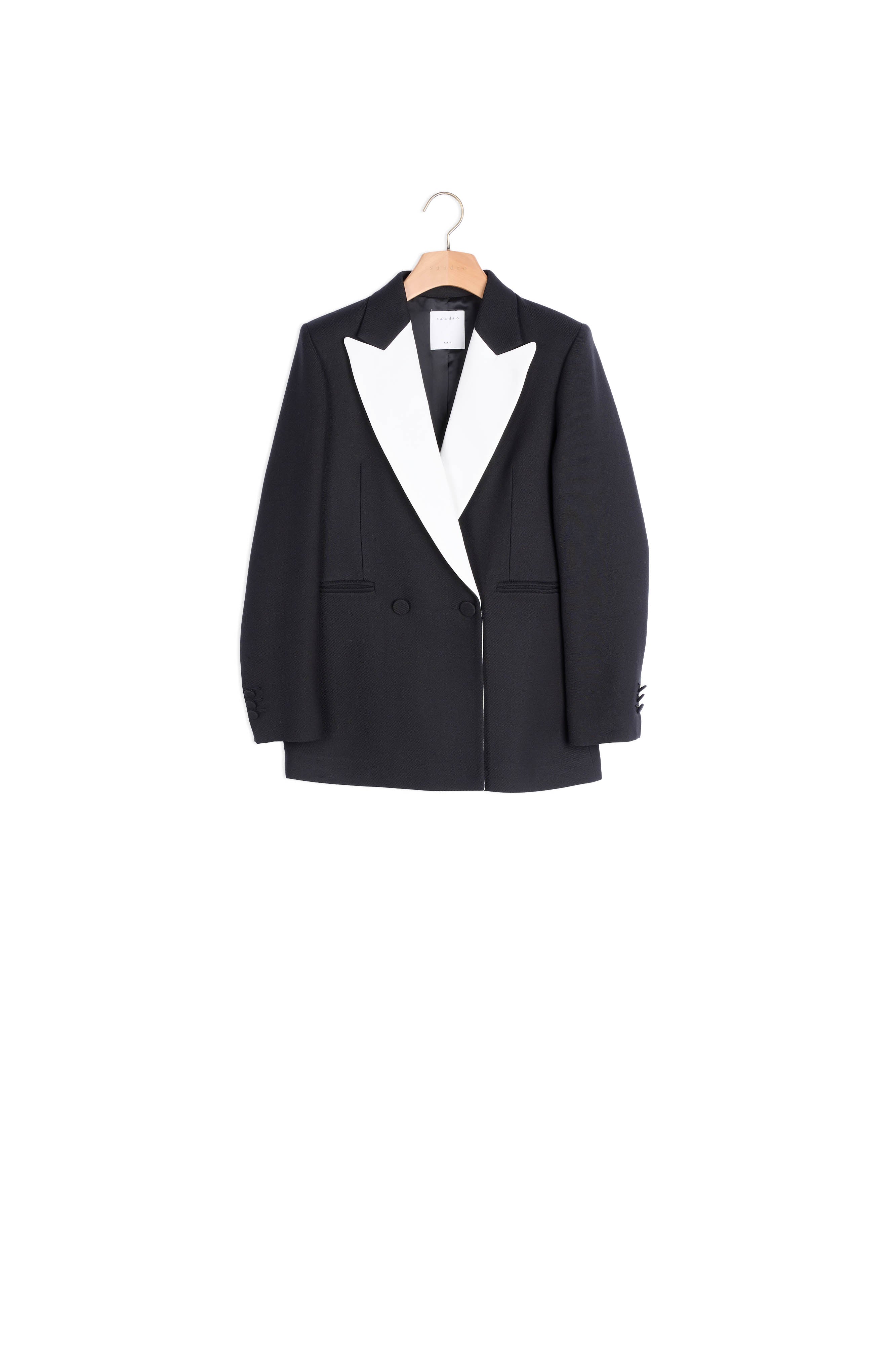 Veste tailleur au revers contrasté Faume - seconde main