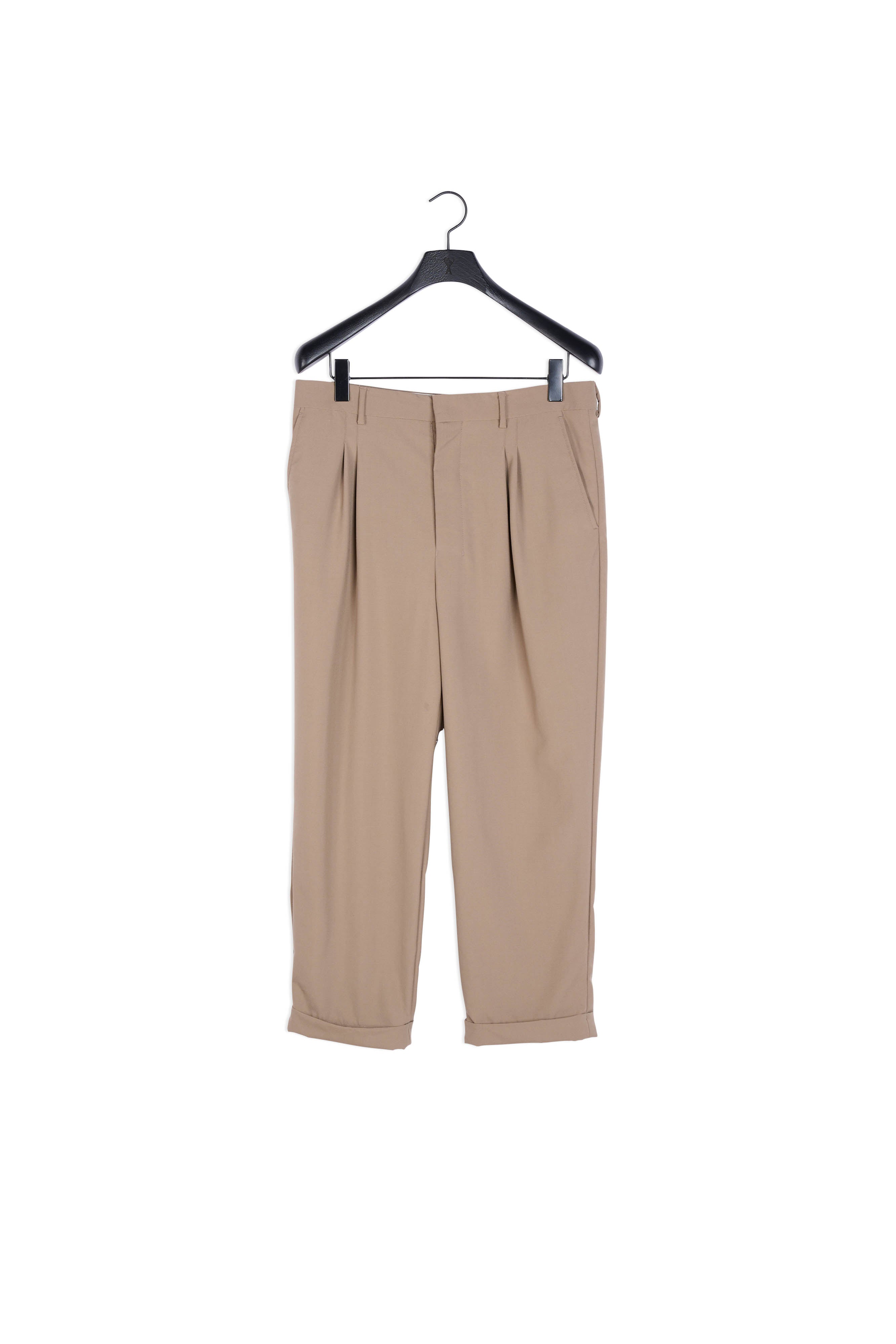 Pantalon Carotte À Revers Et Pinces Faume - seconde main