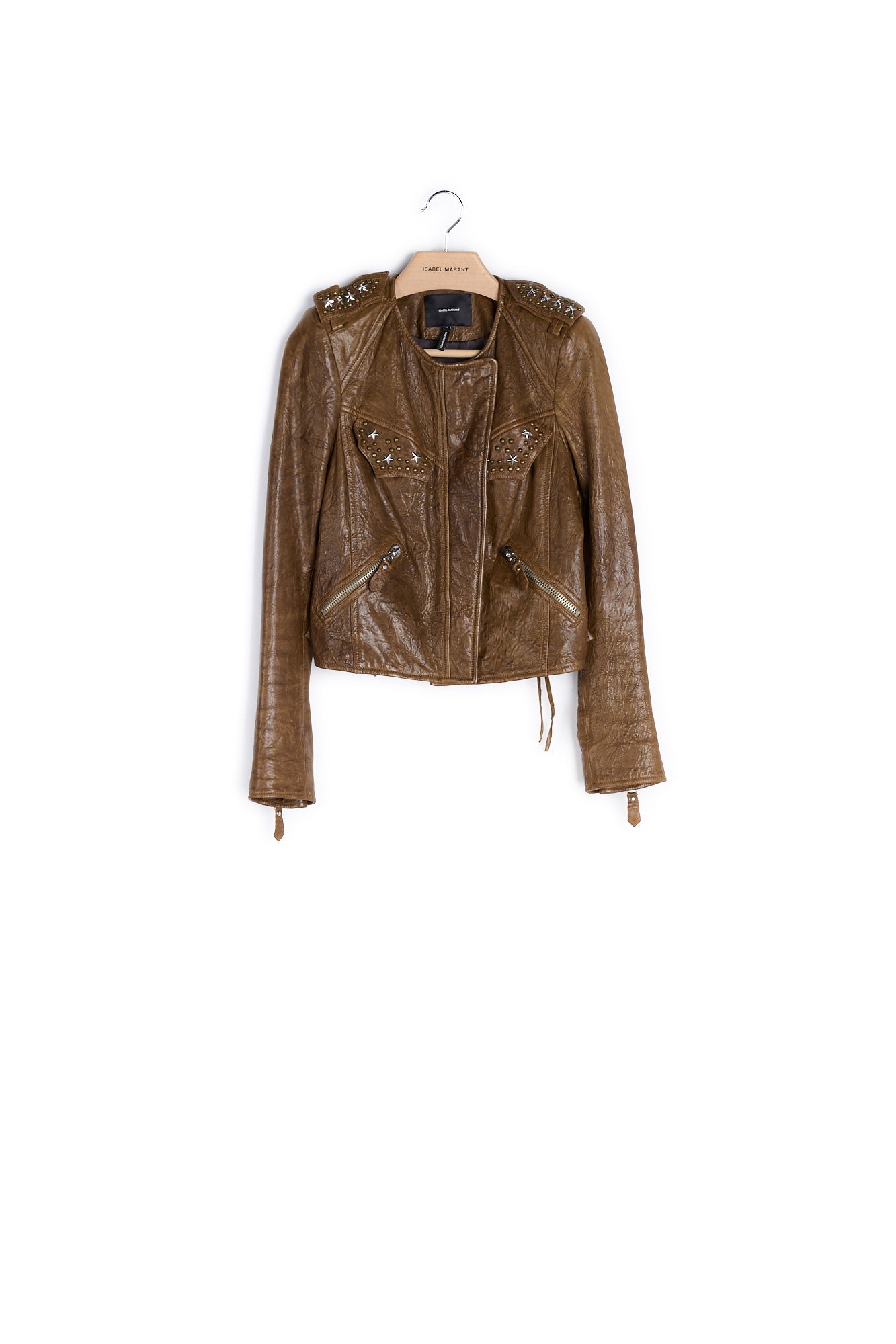 Veste manches longues Cuir - 38 Faume - seconde main