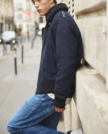 Manteau Bleu Marine Faume - seconde main