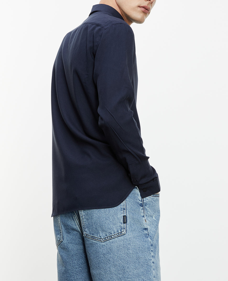 Chemise bleu marine Faume - seconde main